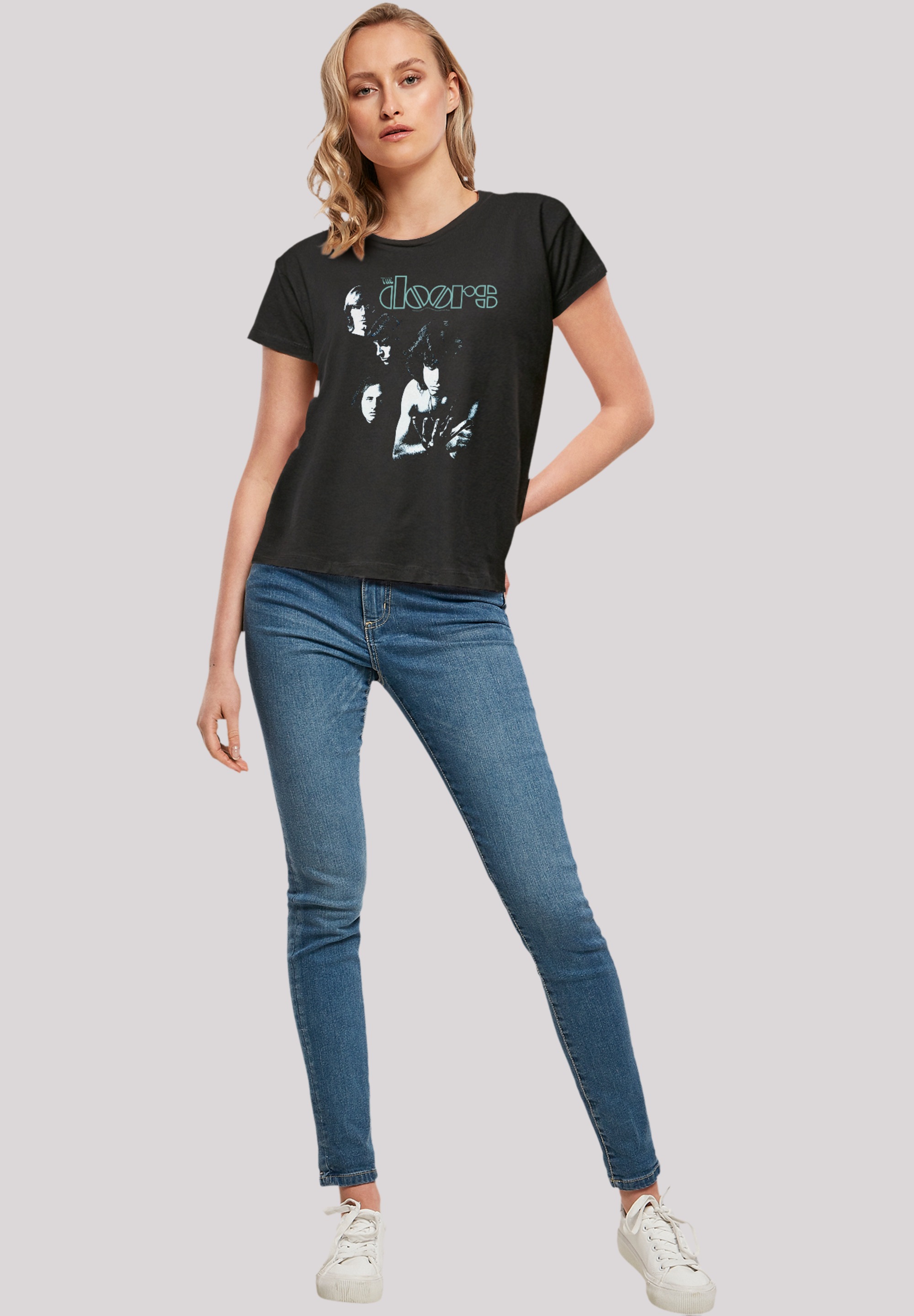 F4NT4STIC T-Shirt »The Doors Music Light And Shadow«, Musik, Band, Logo |  I\'m walking