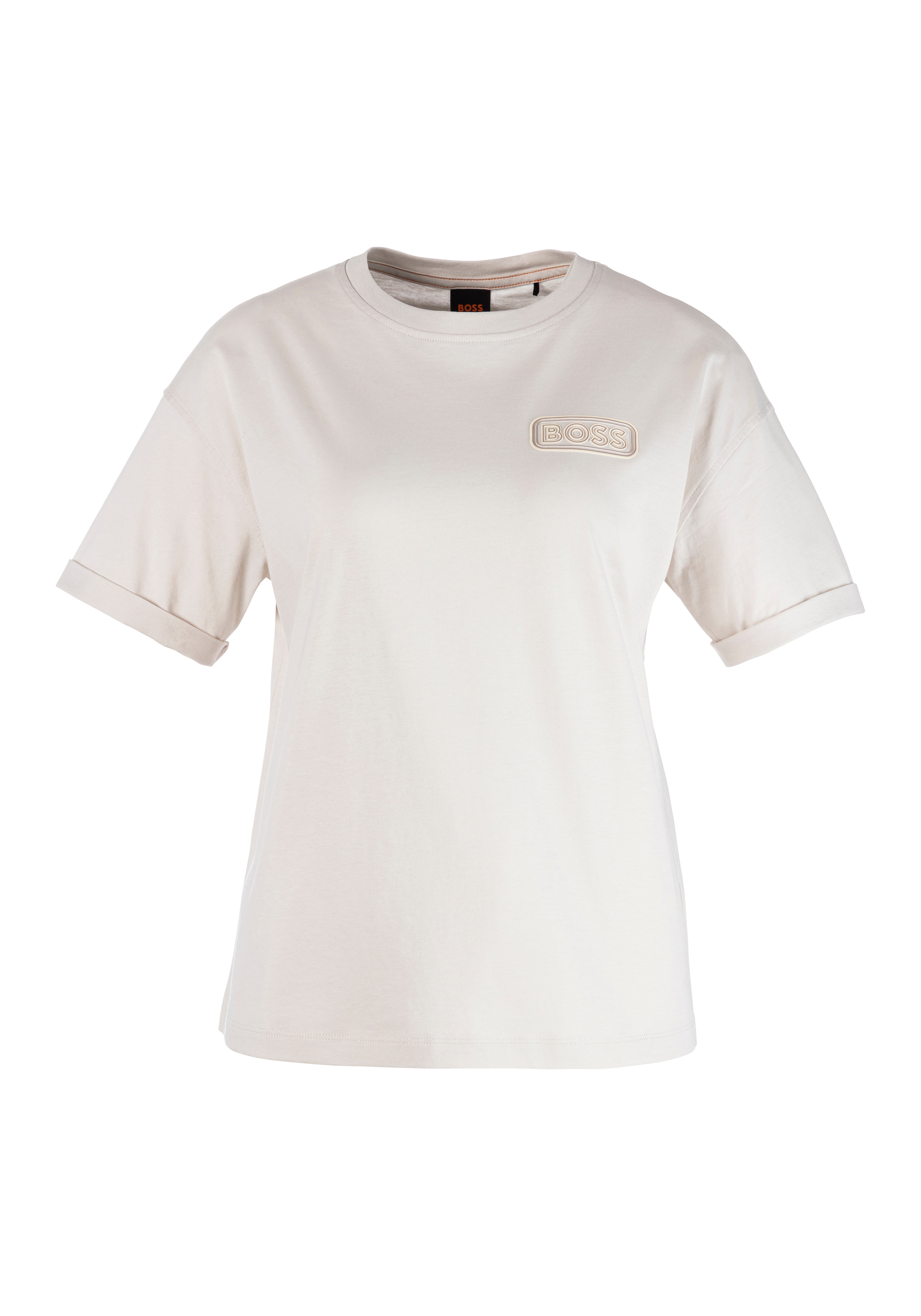 »C_Evi«, T-Shirt ORANGE | online BOSS-Badge walking I\'m kaufen BOSS mit
