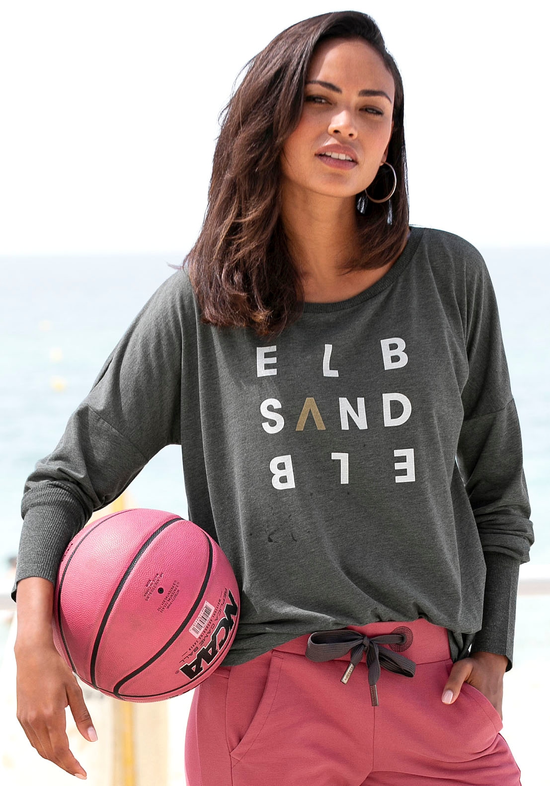 Elbsand Longsleeve »Ingrun«, mit Logodruck vorne kaufen