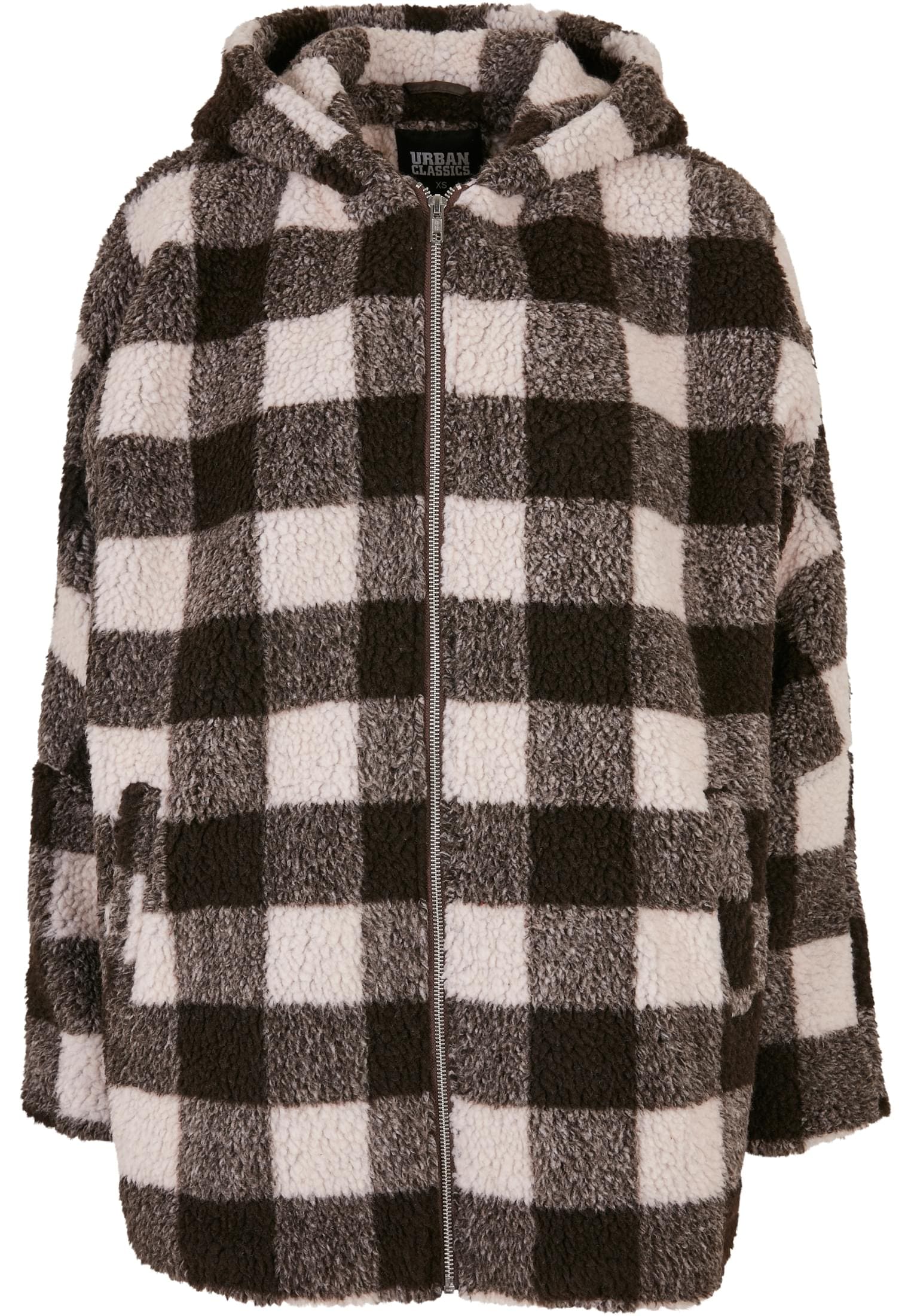 St.), CLASSICS bestellen »Damen Winterjacke Jacket«, Ladies (1 URBAN Sherpa Check Kapuze ohne Hooded Oversized