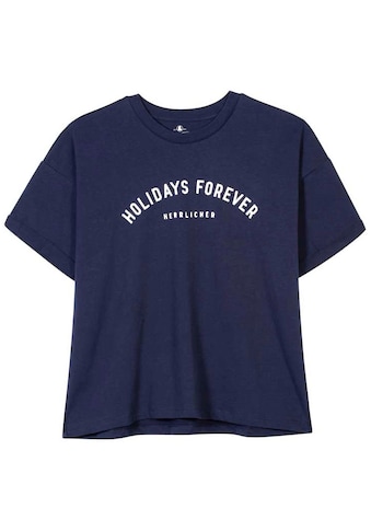 Herrlicher T-Shirt »STINA JERSEY PEACHED«, mit Logo-Front-Print kaufen