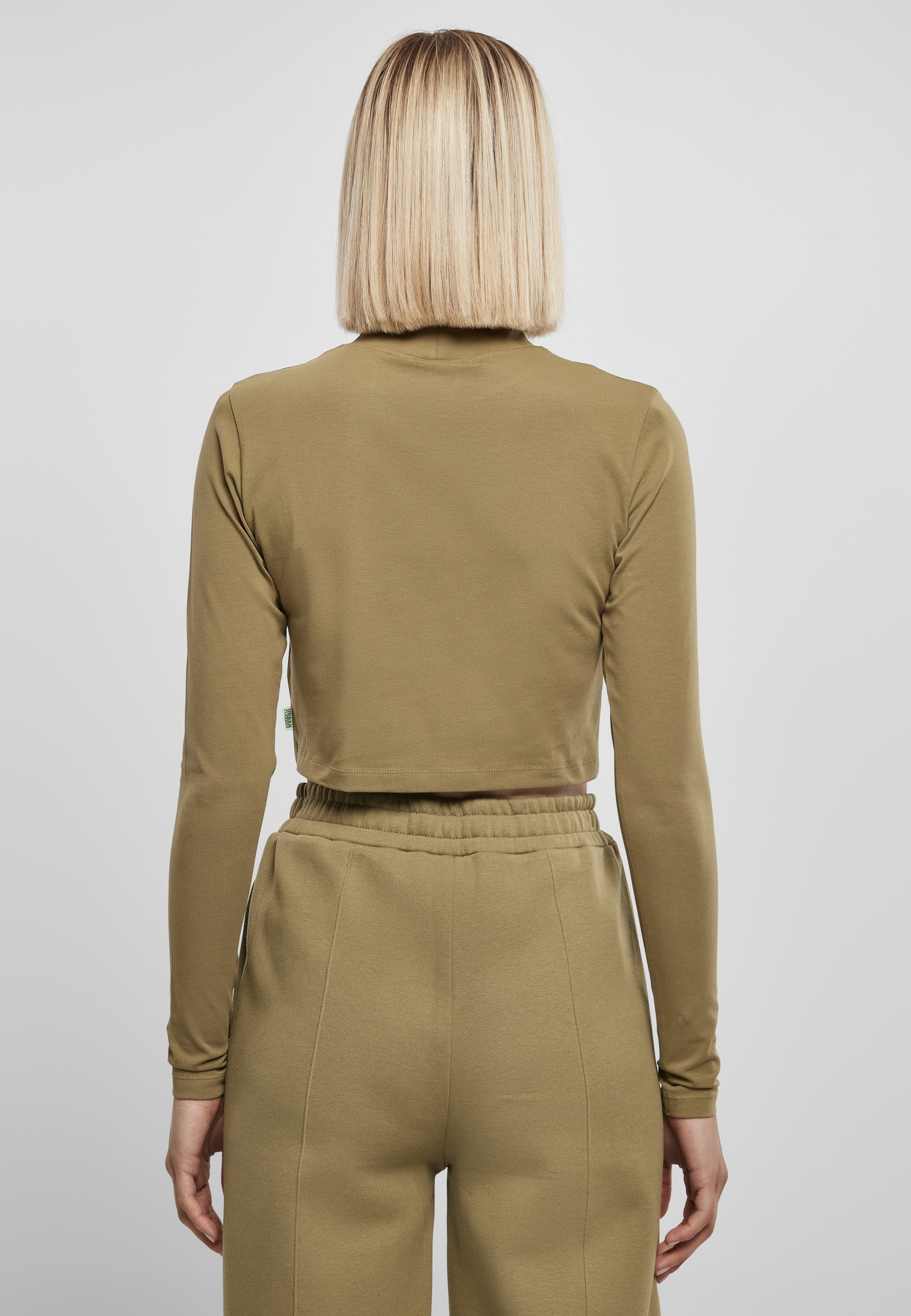 URBAN CLASSICS Langarmshirt »Damen Ladies Organic Cropped Turtelneck  Longsleeve«, (1 tlg.) online kaufen | I'm walking