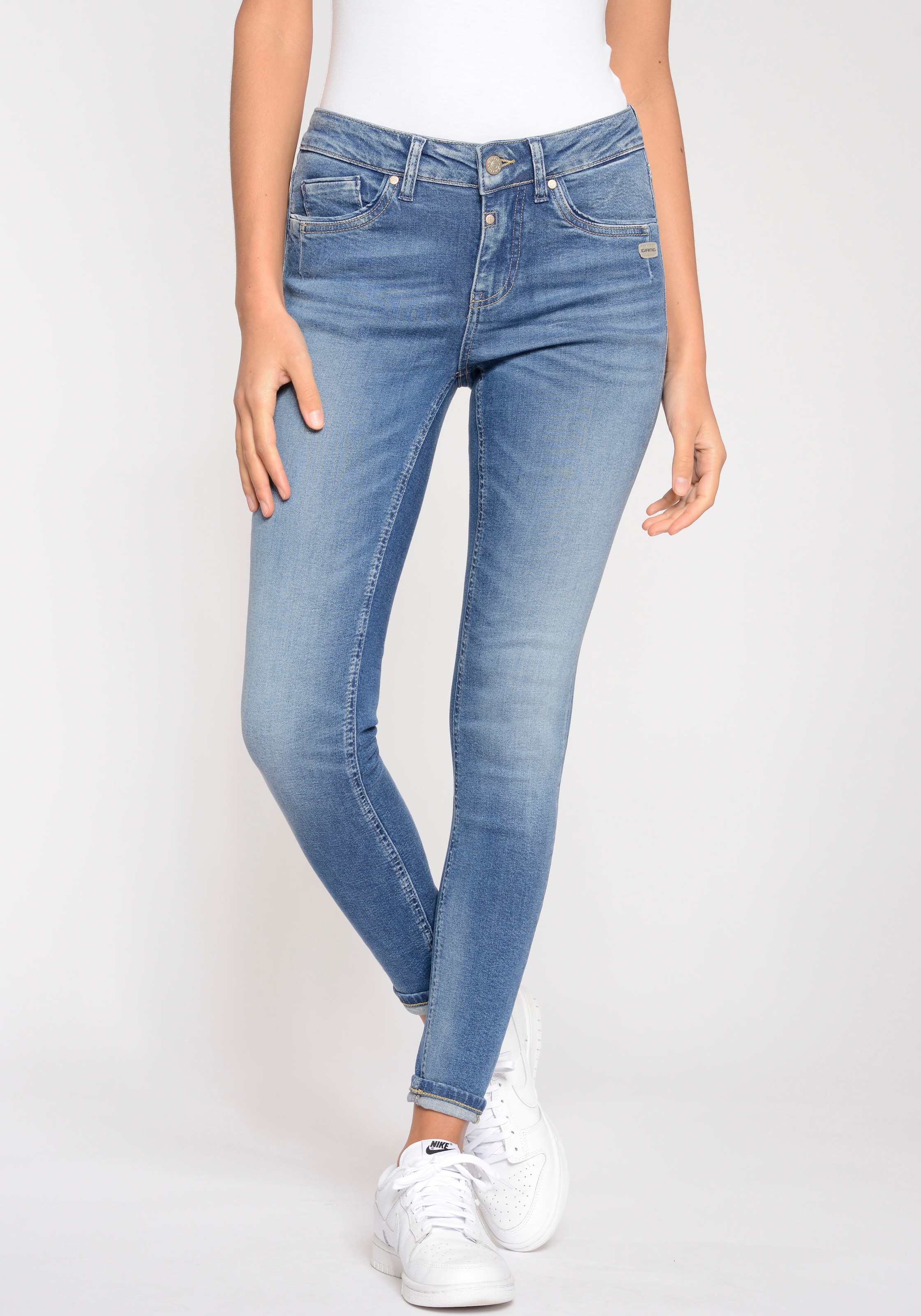 GANG Skinny-fit-Jeans »94NIKITA«, Coinpocket Zipper mit kaufen