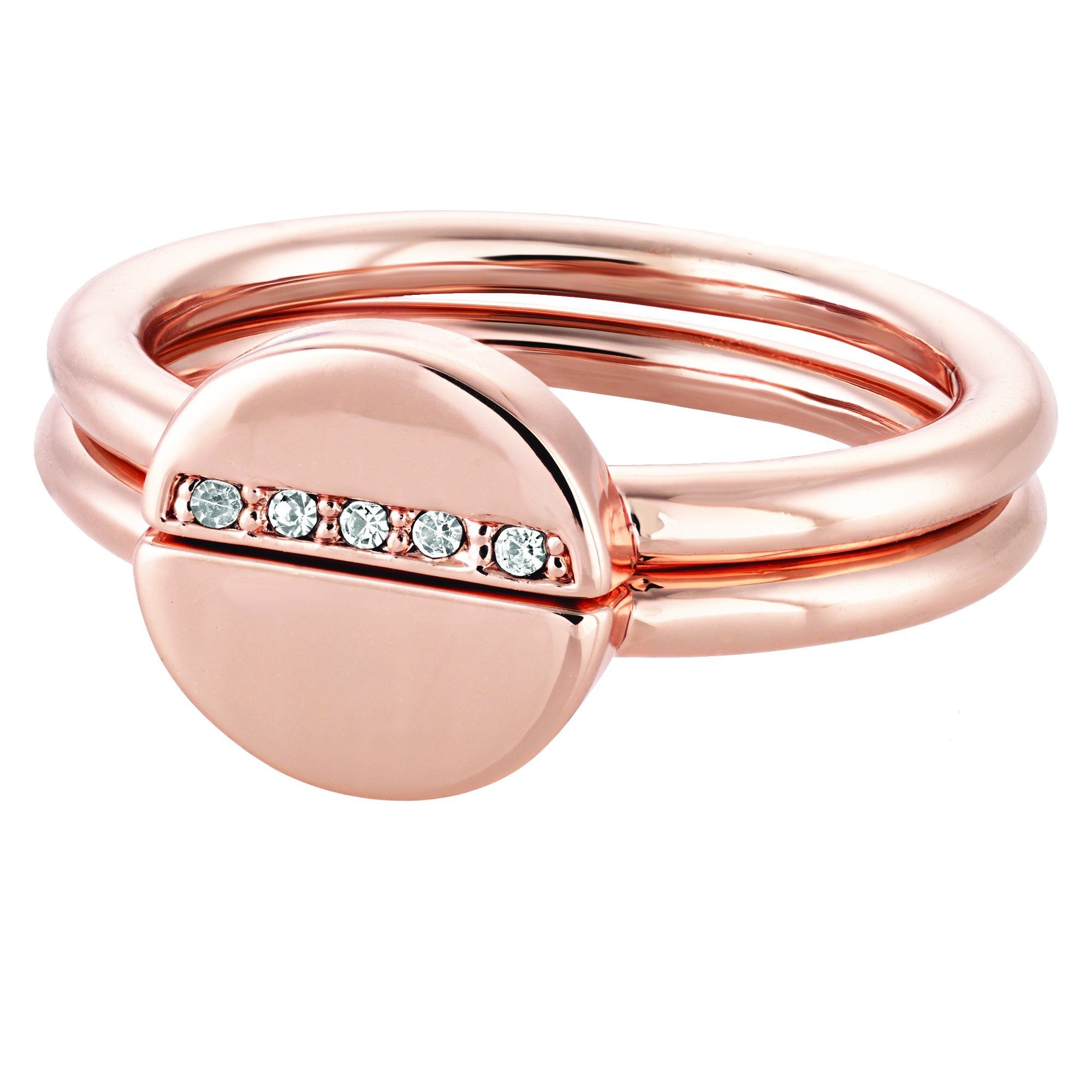 Buckley London Fingerring »Messing rot vergoldet Kristall« kaufen