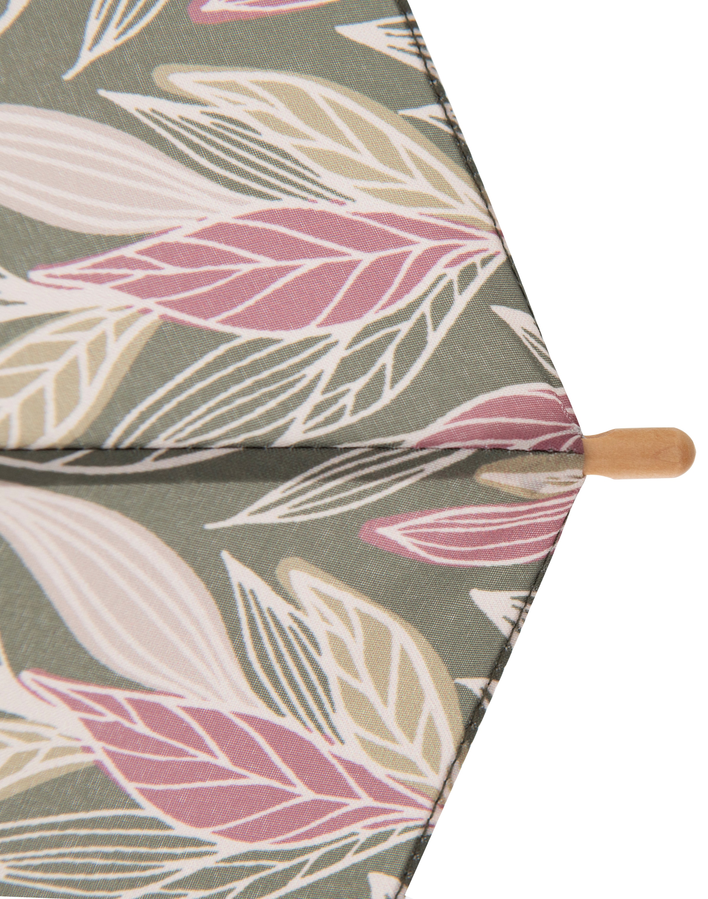 | mit walking doppler® intention Stockregenschirm online Holz »nature Schirmgriff recyceltem olive«, aus Long, aus Material I\'m kaufen