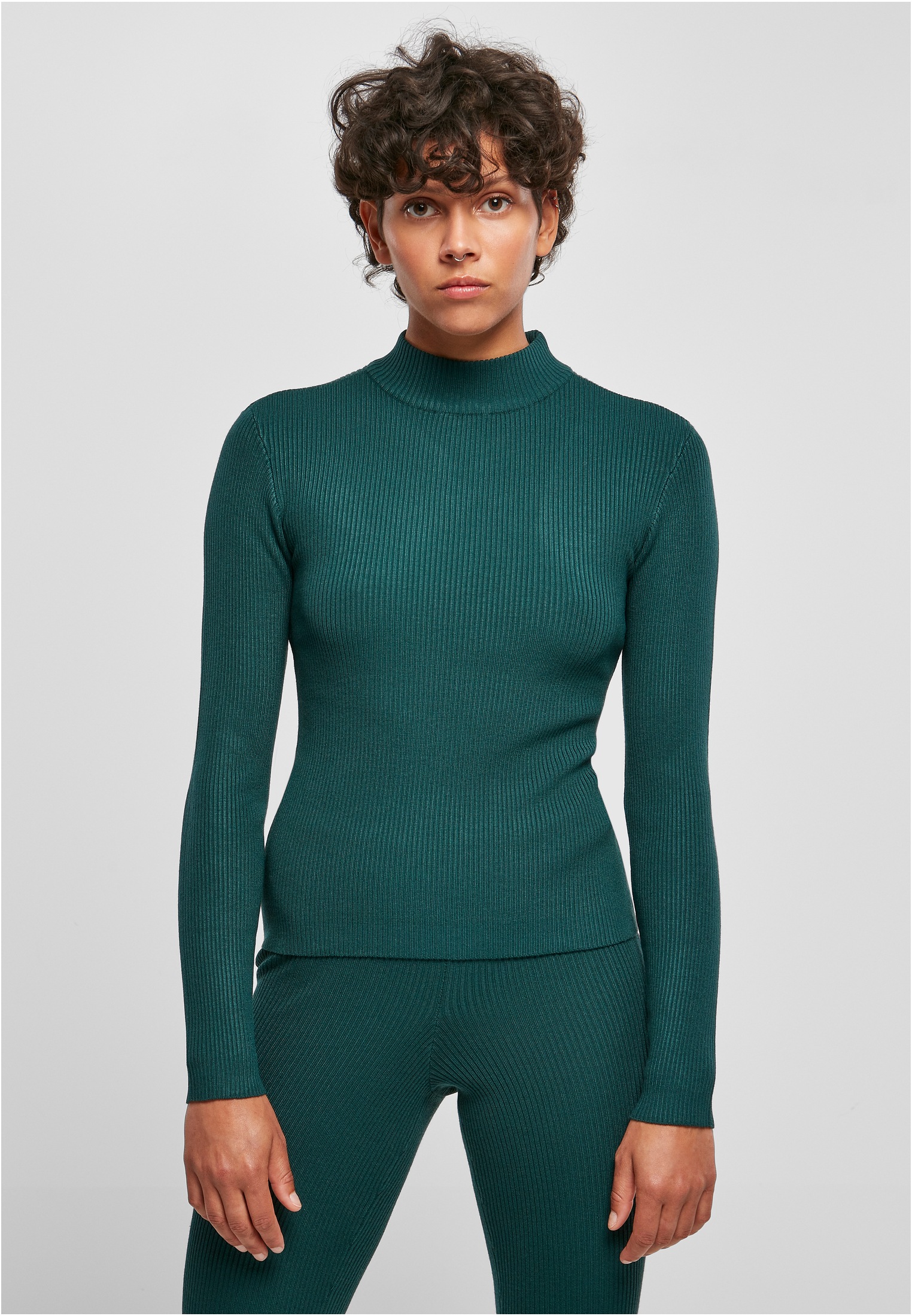 URBAN CLASSICS Knit (1 tlg.) Turtelneck »Damen Kapuzenpullover Sweater«, online Rib Ladies