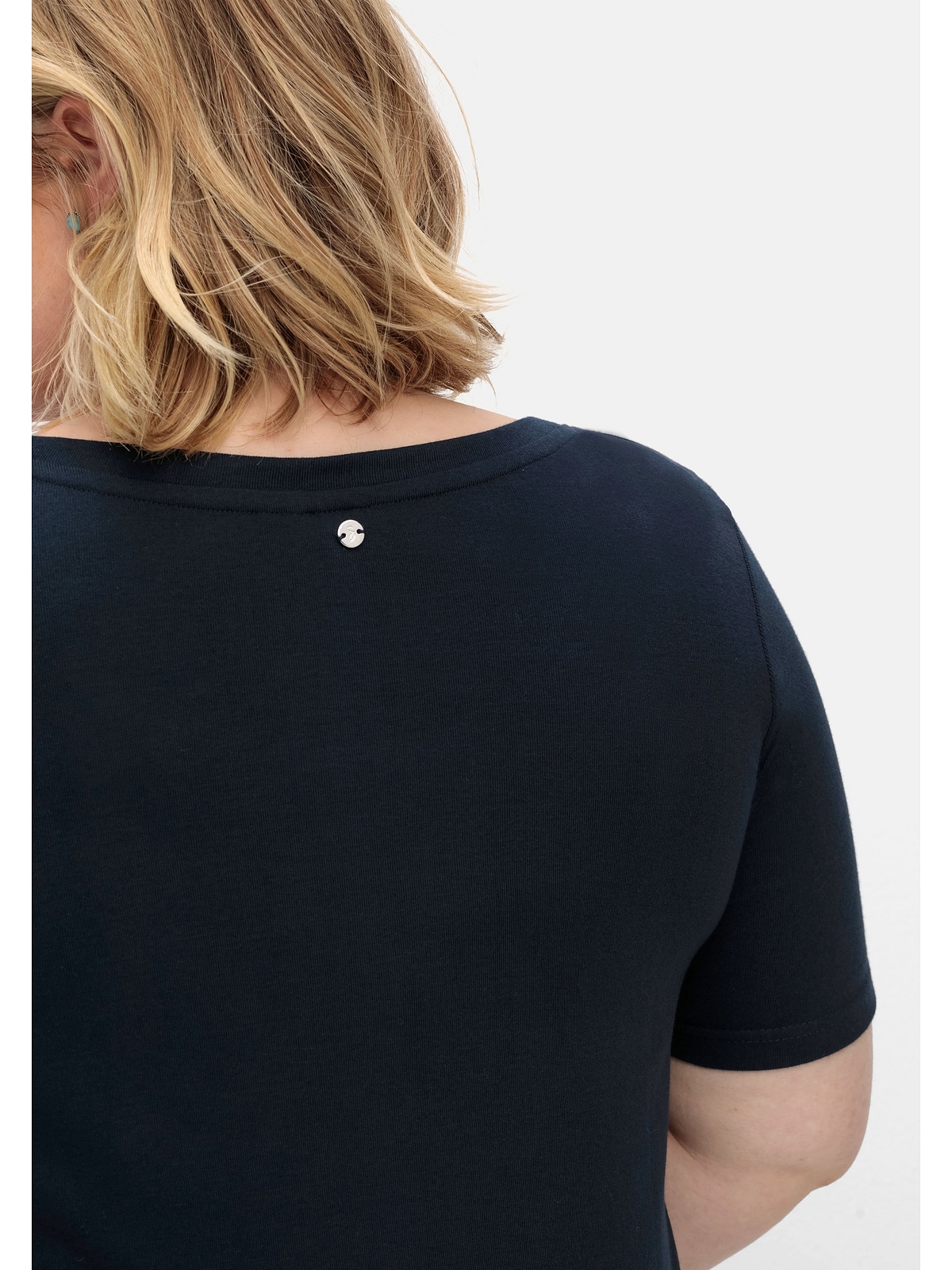 Sheego Rundhalsshirt »Große Größen«, mit Frontdruck, leicht taillierte Form  shoppen | I\'m walking