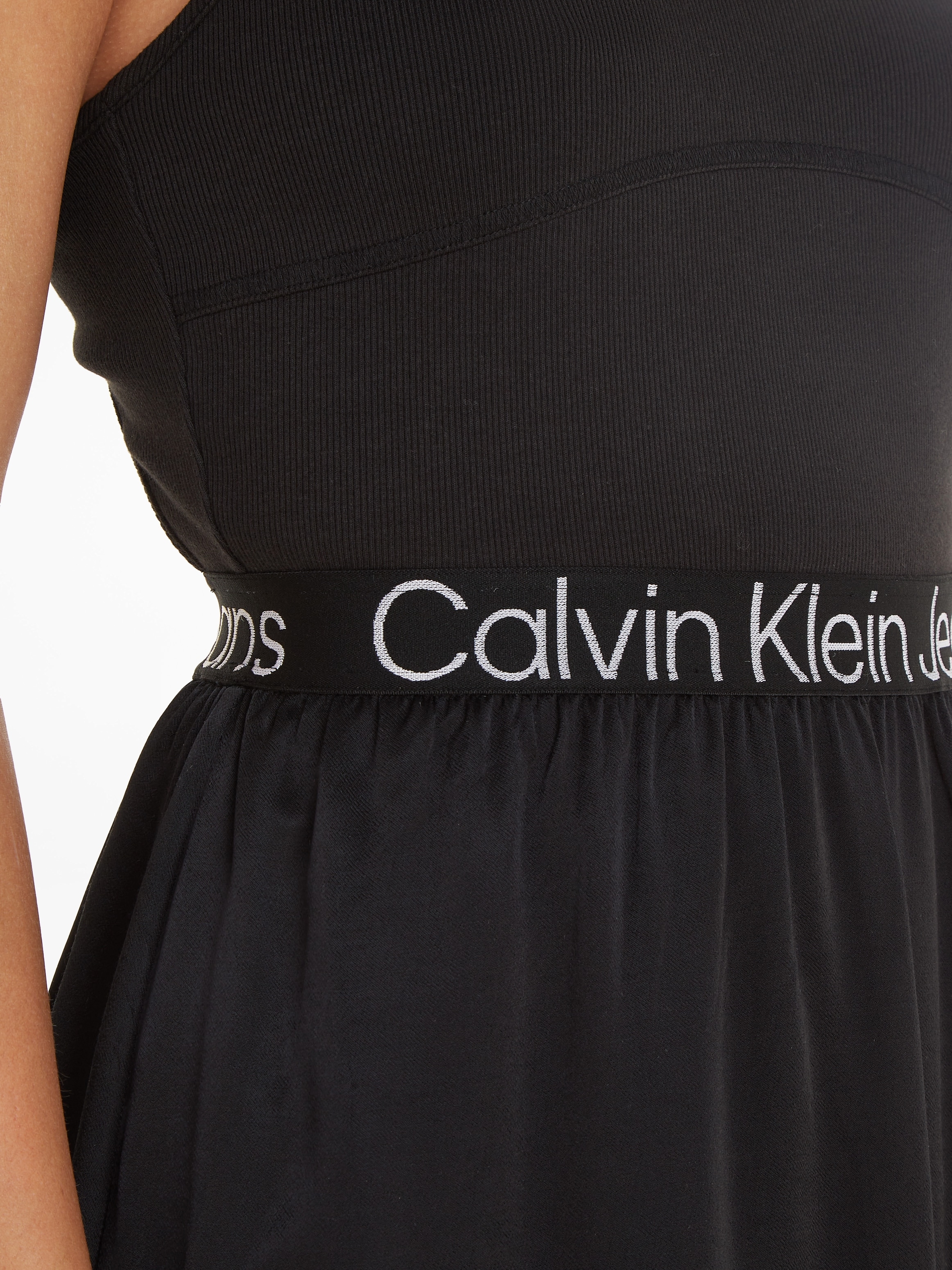 Calvin Klein Jeans Jerseykleid »RACERBACK LOGO ELASTIC DRESS« shoppen | I'm  walking