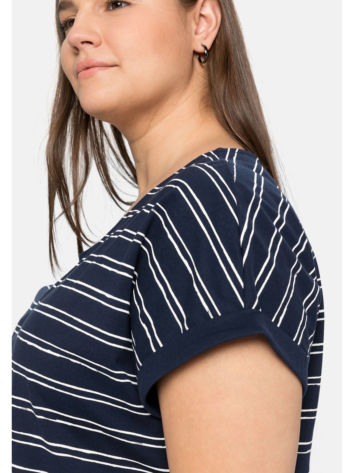 Sheego T-Shirt »Große Größen«, im Lagenlook, aus reiner Baumwolle online | T-Shirts
