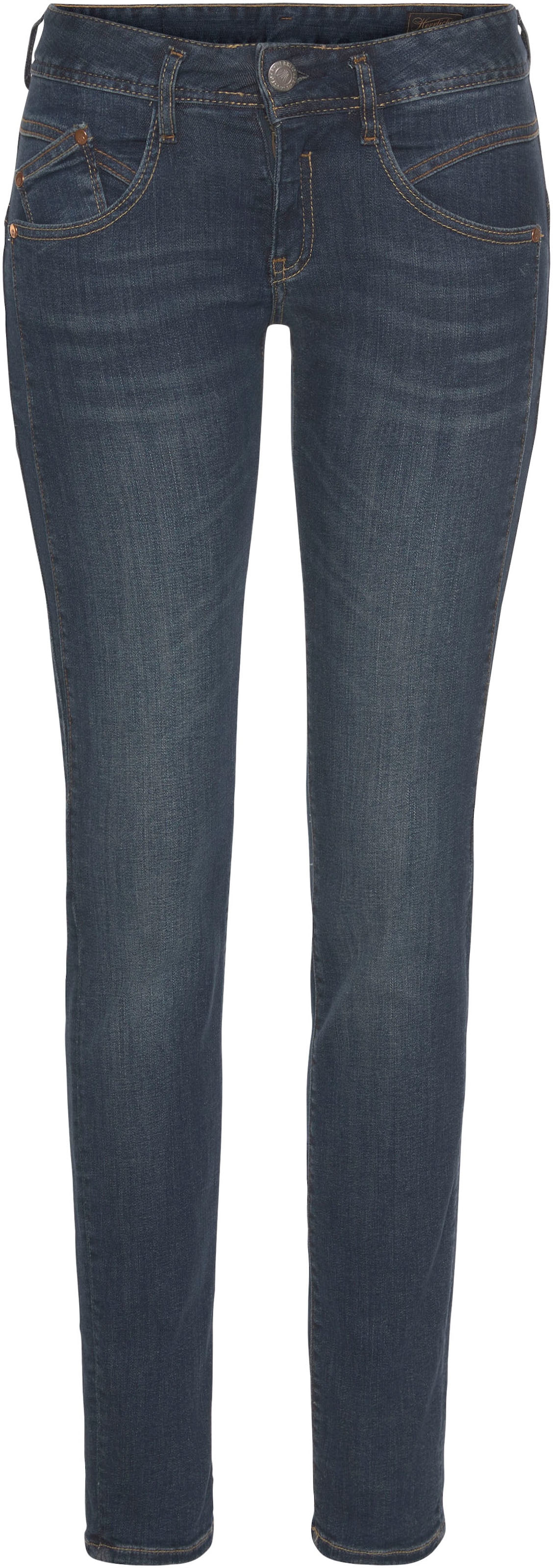 Herrlicher Slim-fit-Jeans »GINA RECYCLED DENIM«, | walking kaufen Keileinsatz I\'m mit seitlichem