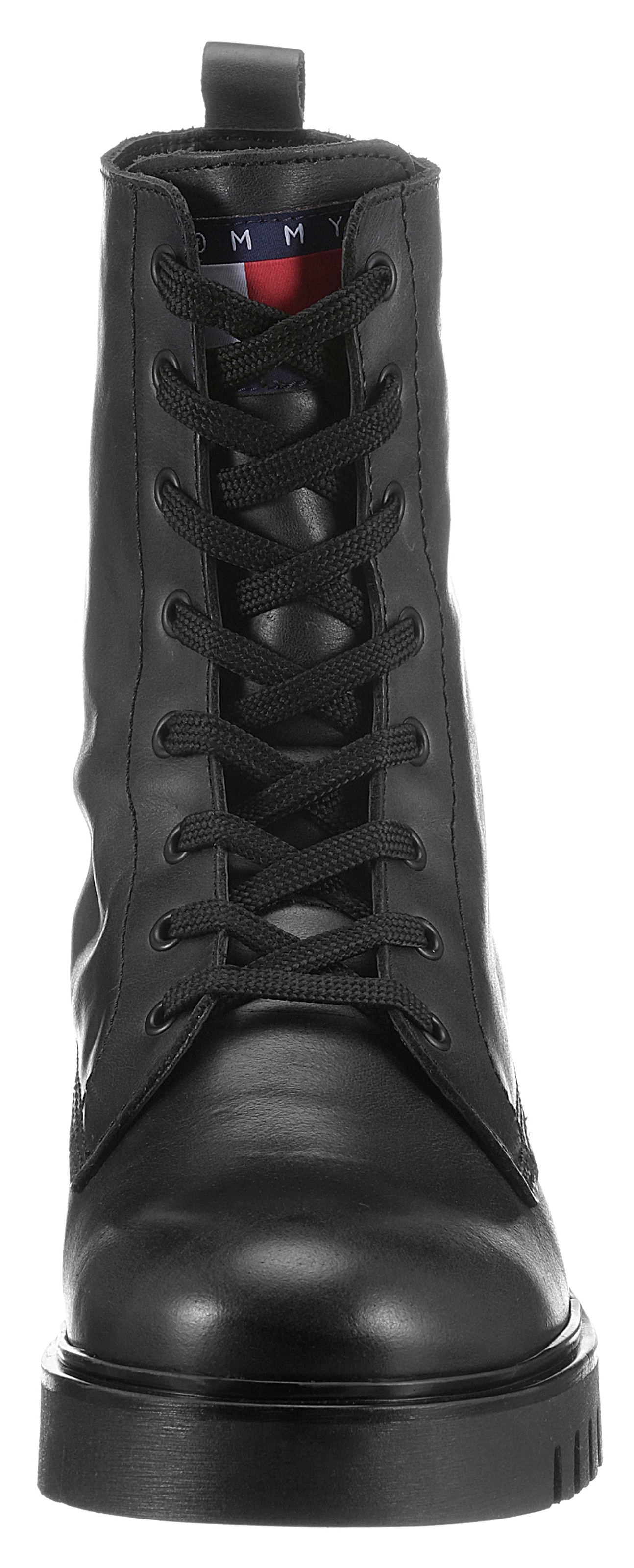 Tommy Jeans Schnürboots TOMMY JEANS LACE UP WMNS BOOT im monochromen Look