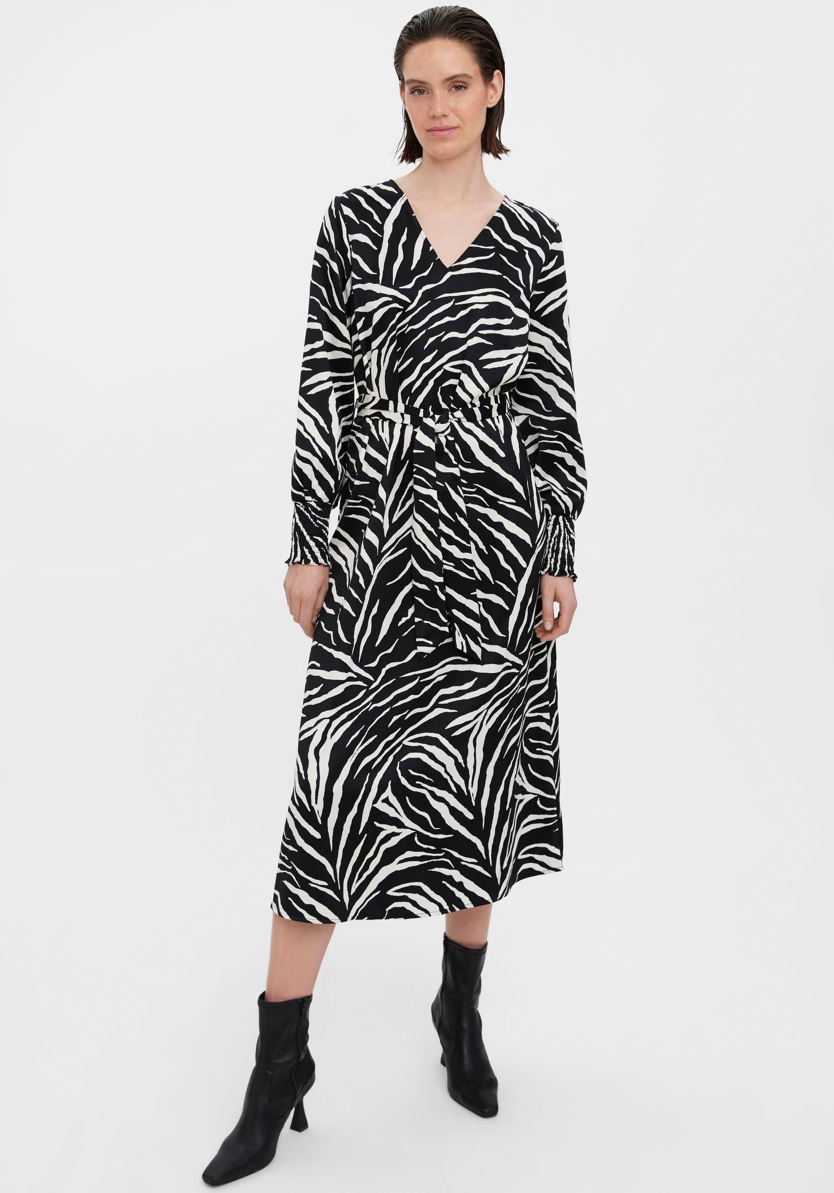 Vero Moda Blusenkleid »VMLIVA L/S CALF DRESS WVN« kaufen