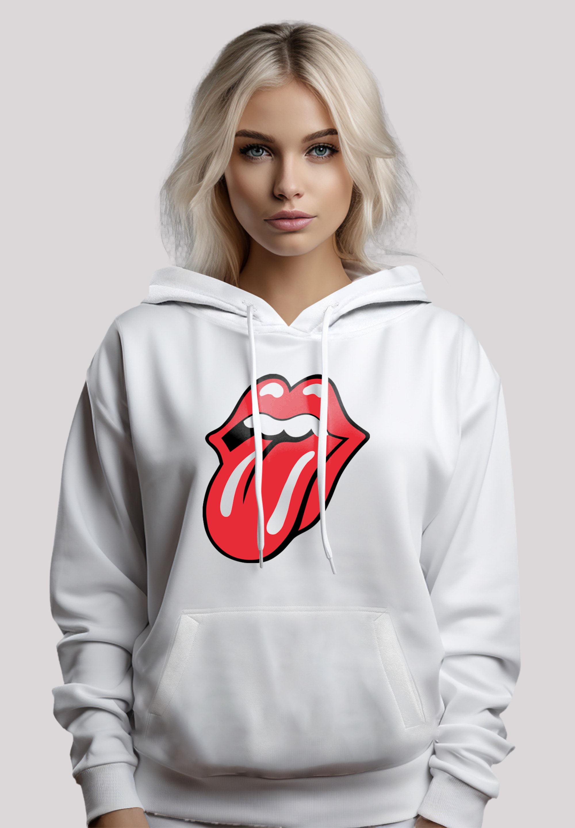 Warm, F4NT4STIC Hoodie, Band«, Stones Zunge Rolling Musik Rock Classic online | »The Kapuzenpullover Bequem kaufen I\'m walking