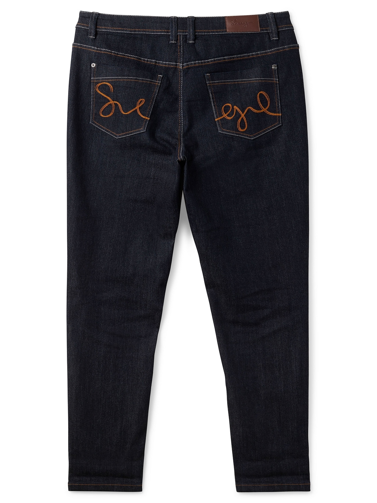 Sheego Stretch-Jeans »Große Größen«, »Die Schmale« shoppen zweifarbigen Kontrastnähten mit