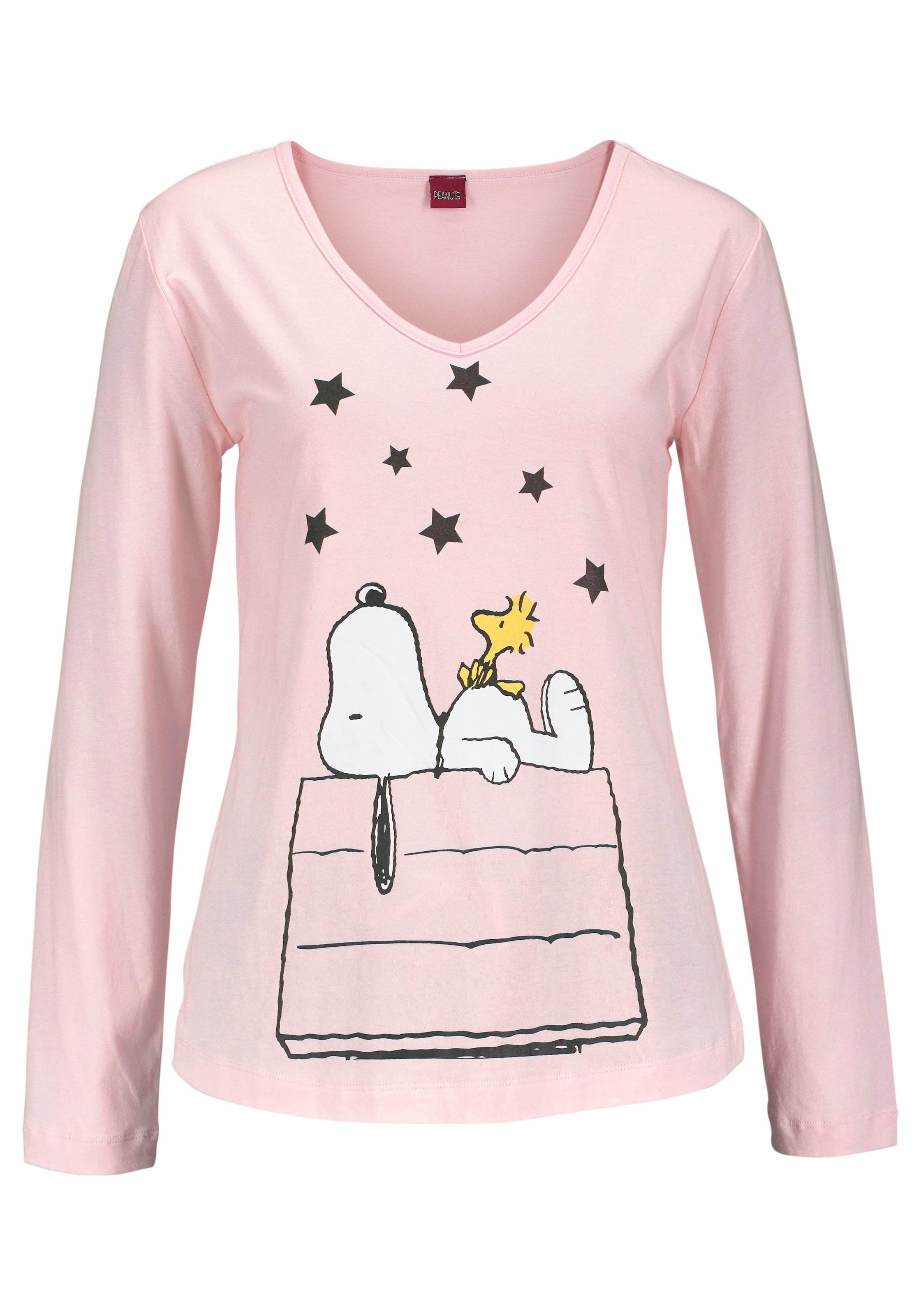 Peanuts Pyjama, (2 tlg., 1 Stück), in langer Form im niedlichen Snoopy