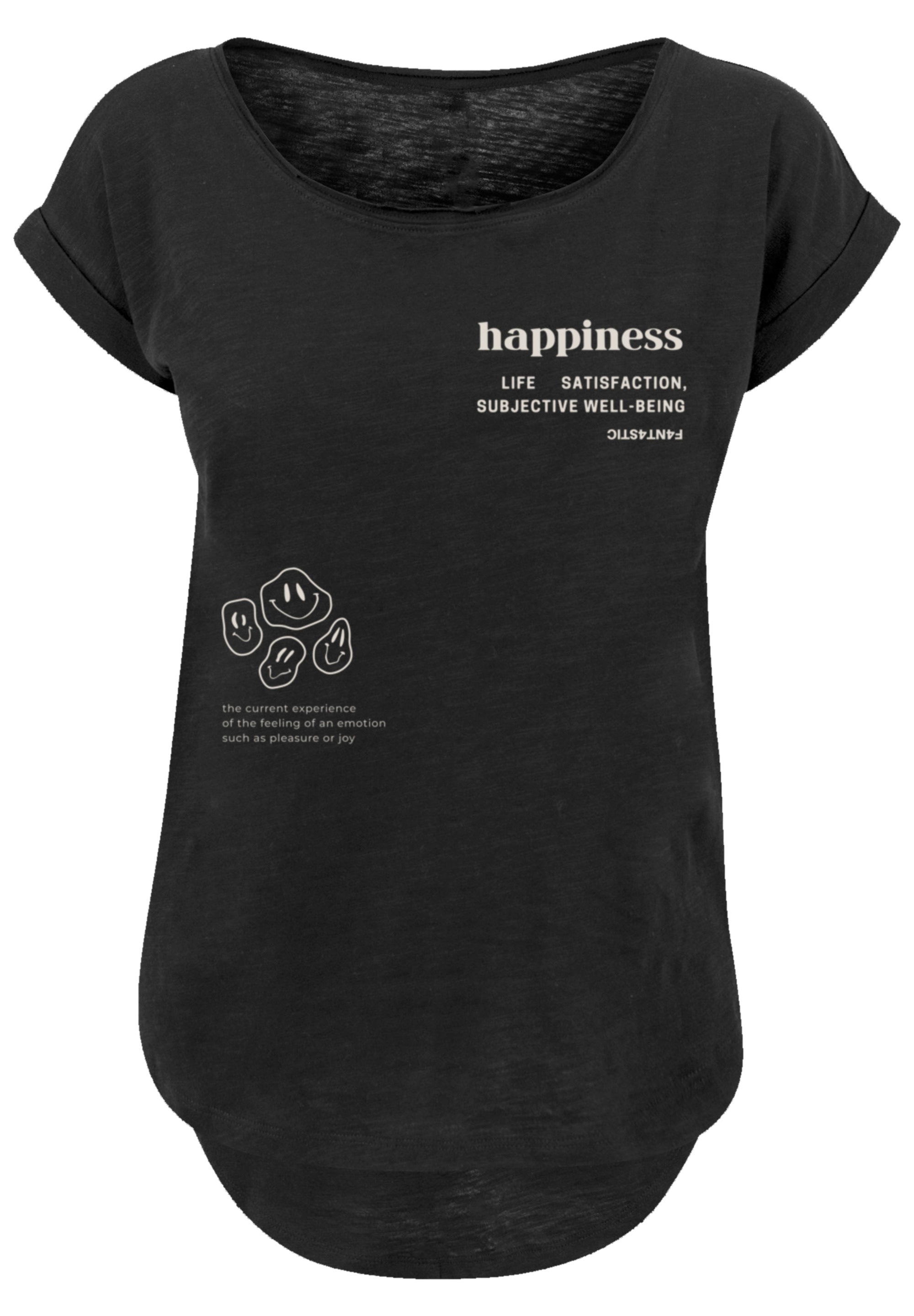 SIZE kaufen T-Shirt happiness«, Print F4NT4STIC »PLUS