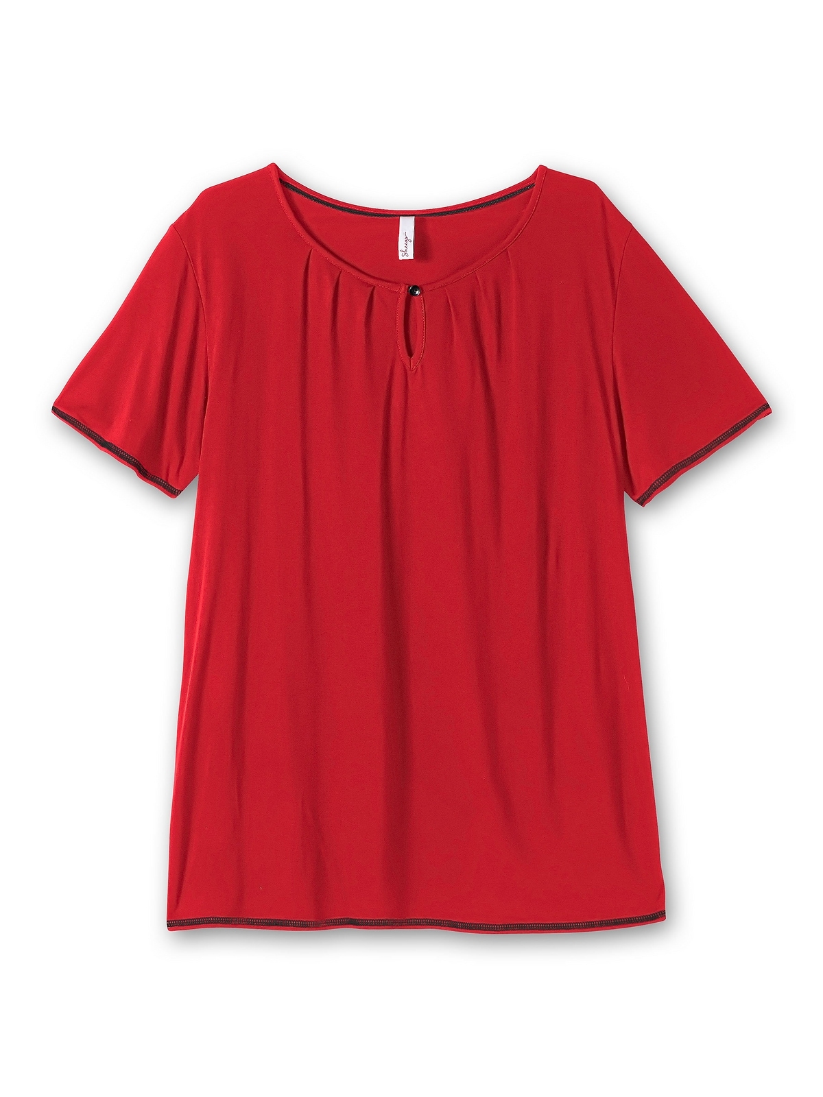 Sheego T-Shirt »Große Größen«, mit vorn I\'m Cut-out | und walking shoppen Flügelärmel