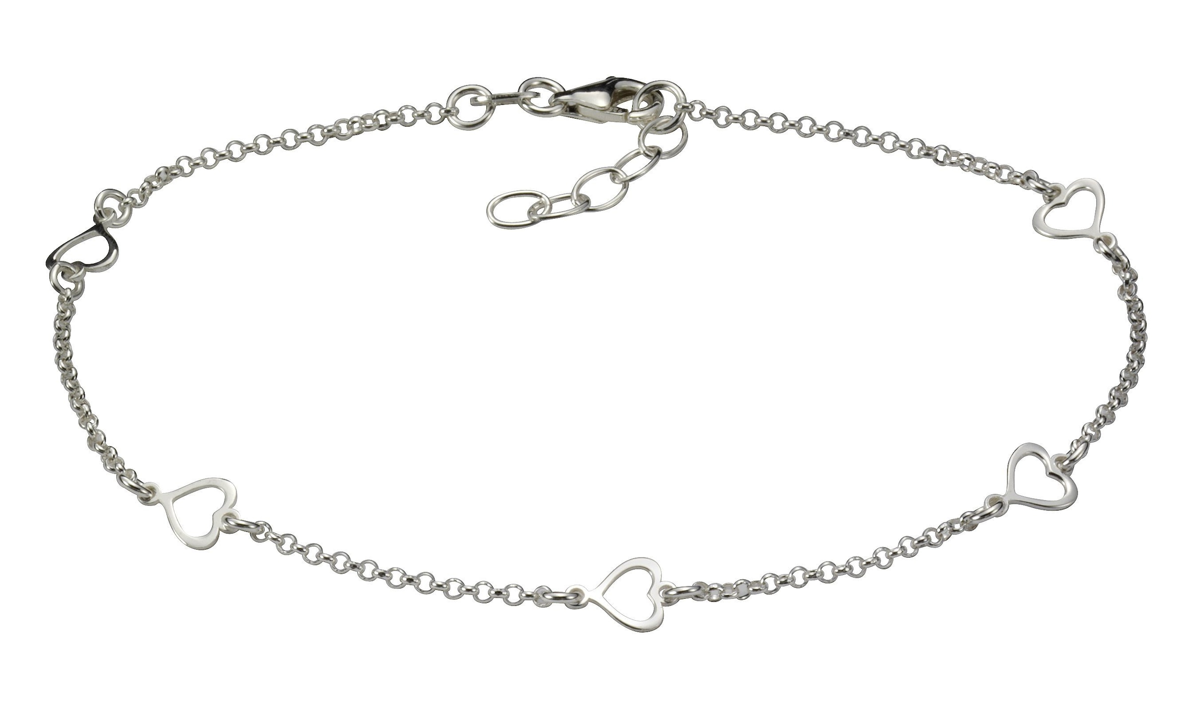Vivance Fußkette »925/- Sterling Silber Herzen« kaufen