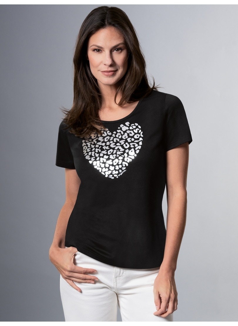 Trigema T-Shirt »TRIGEMA T-Shirt im Leo-Print-Look« | walking online Herz I\'m kaufen
