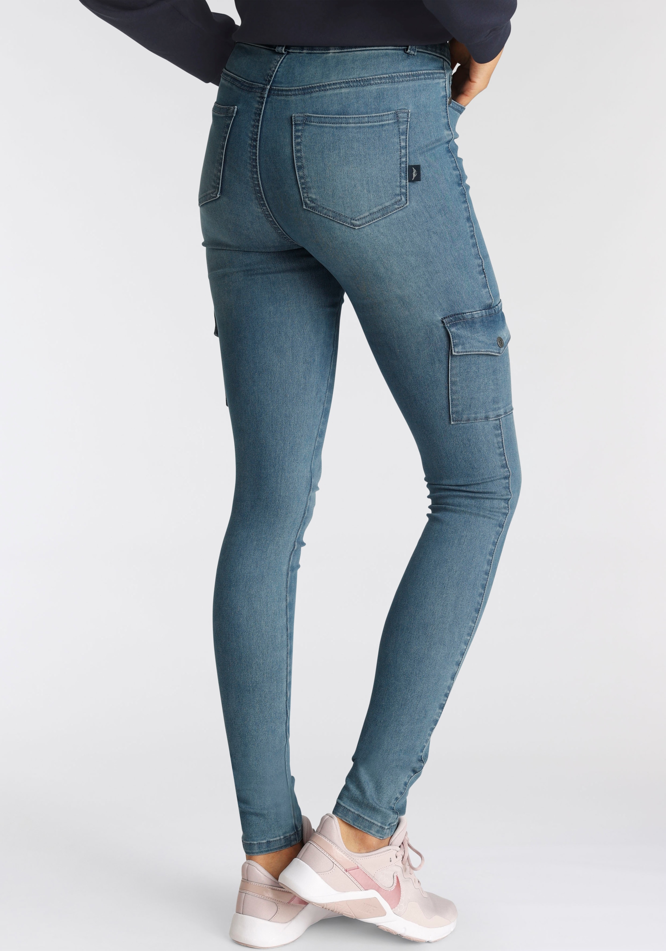 kaufen Skinny-fit-Jeans Arizona walking »Ultra I\'m mit Waist High | Cargotaschen Stretch«,