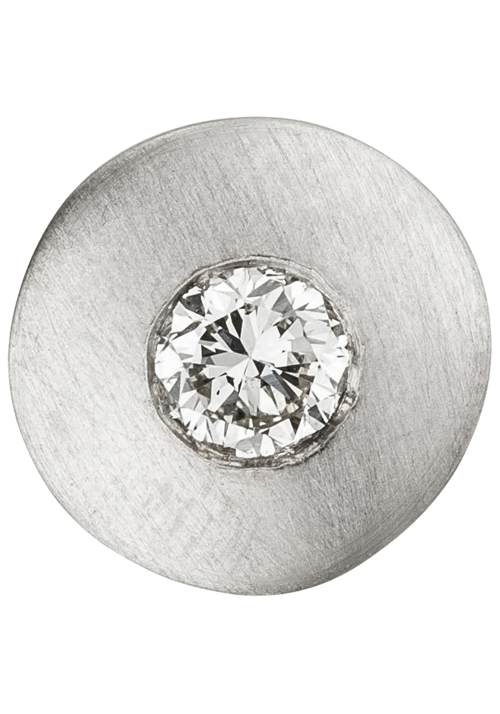 JOBO Kettenanhänger Anhänger rund 950 Platin mit 1 Diamant