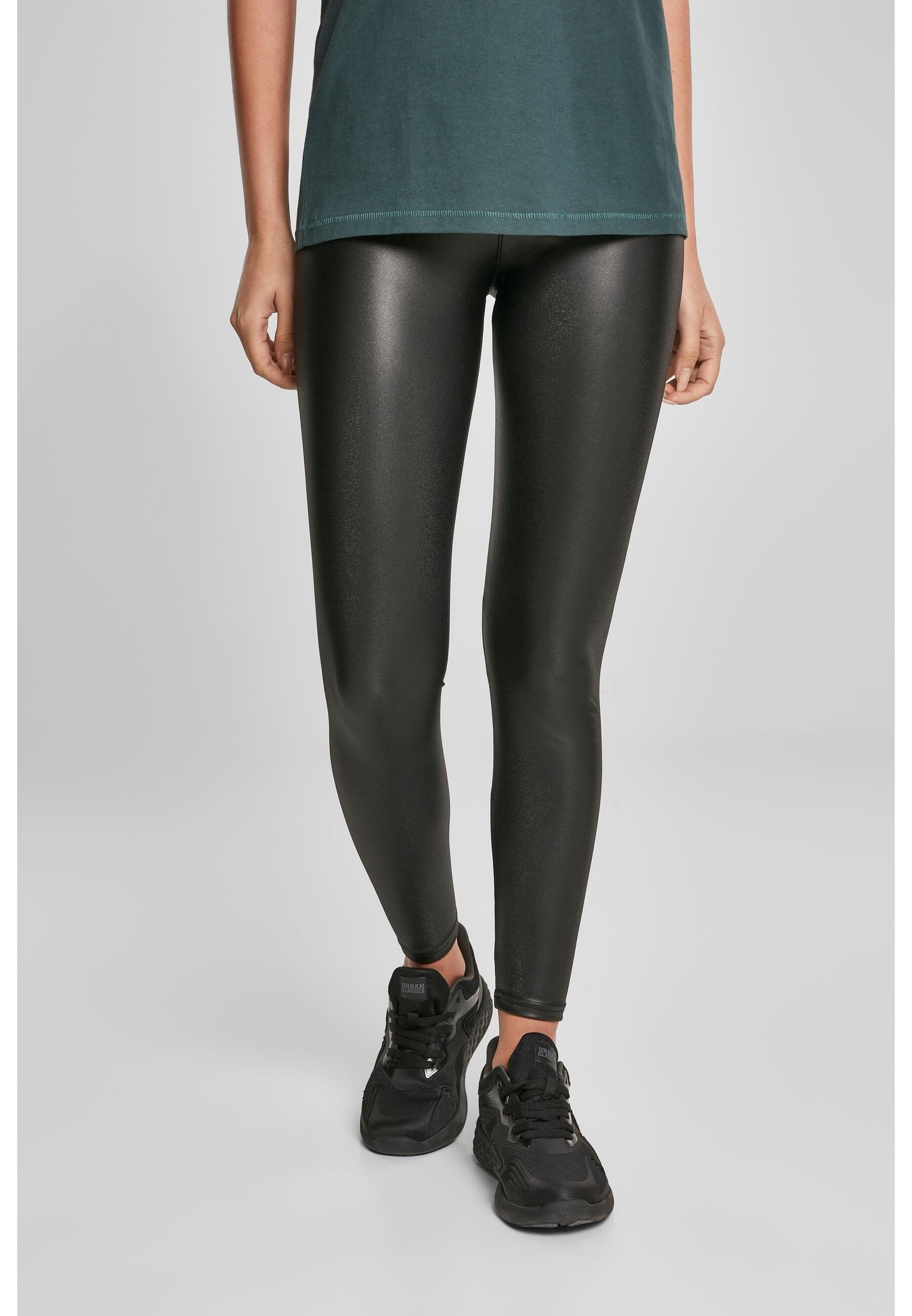 URBAN CLASSICS Leggings »Damen Ladies Faux Leather High Waist Leggings 2- Pack«, (1 tlg.) online kaufen | I'm walking