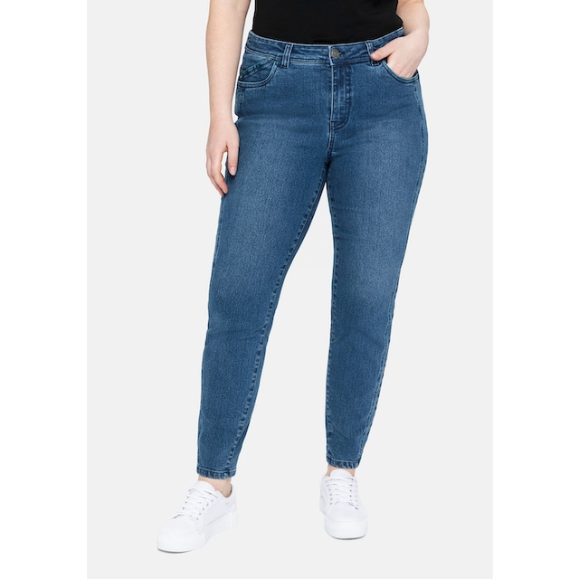 Sheego Stretch-Jeans »Große Größen«, skinny, mit vorverlegter Teilungsnaht  shoppen | I'm walking