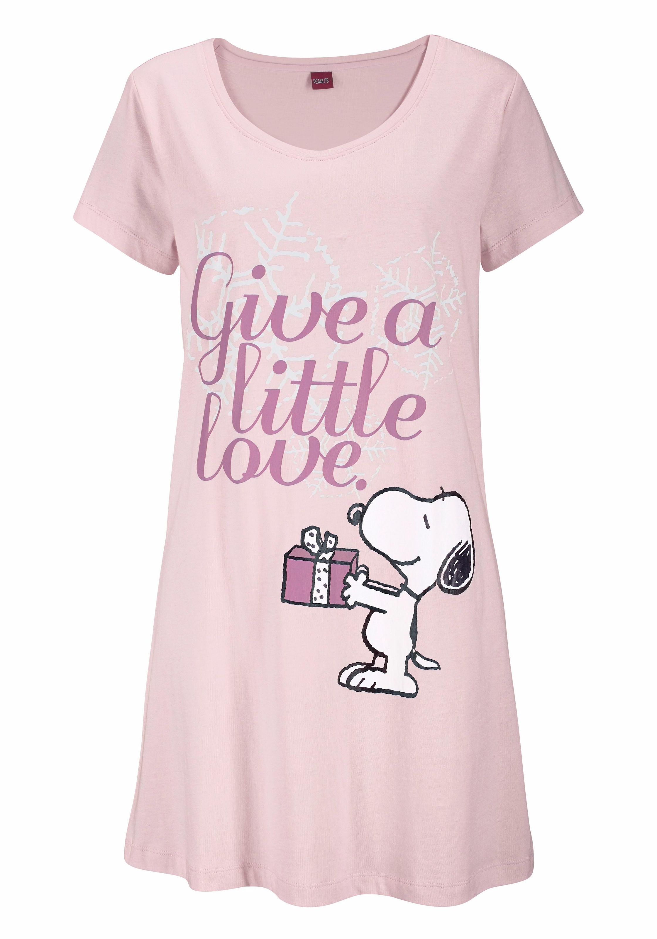 Peanuts Sleepshirt, mit Snoopy-Print in Minilänge kaufen