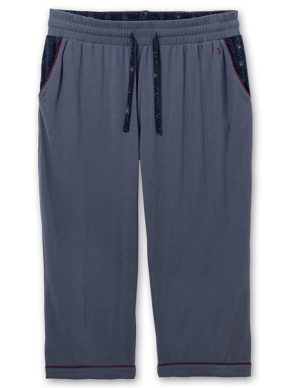 Sheego Pyjamahose »Große Größen«, mit Kontrastdetails und Eingrifftaschen &  Wäsche auf Rechnung bestellen