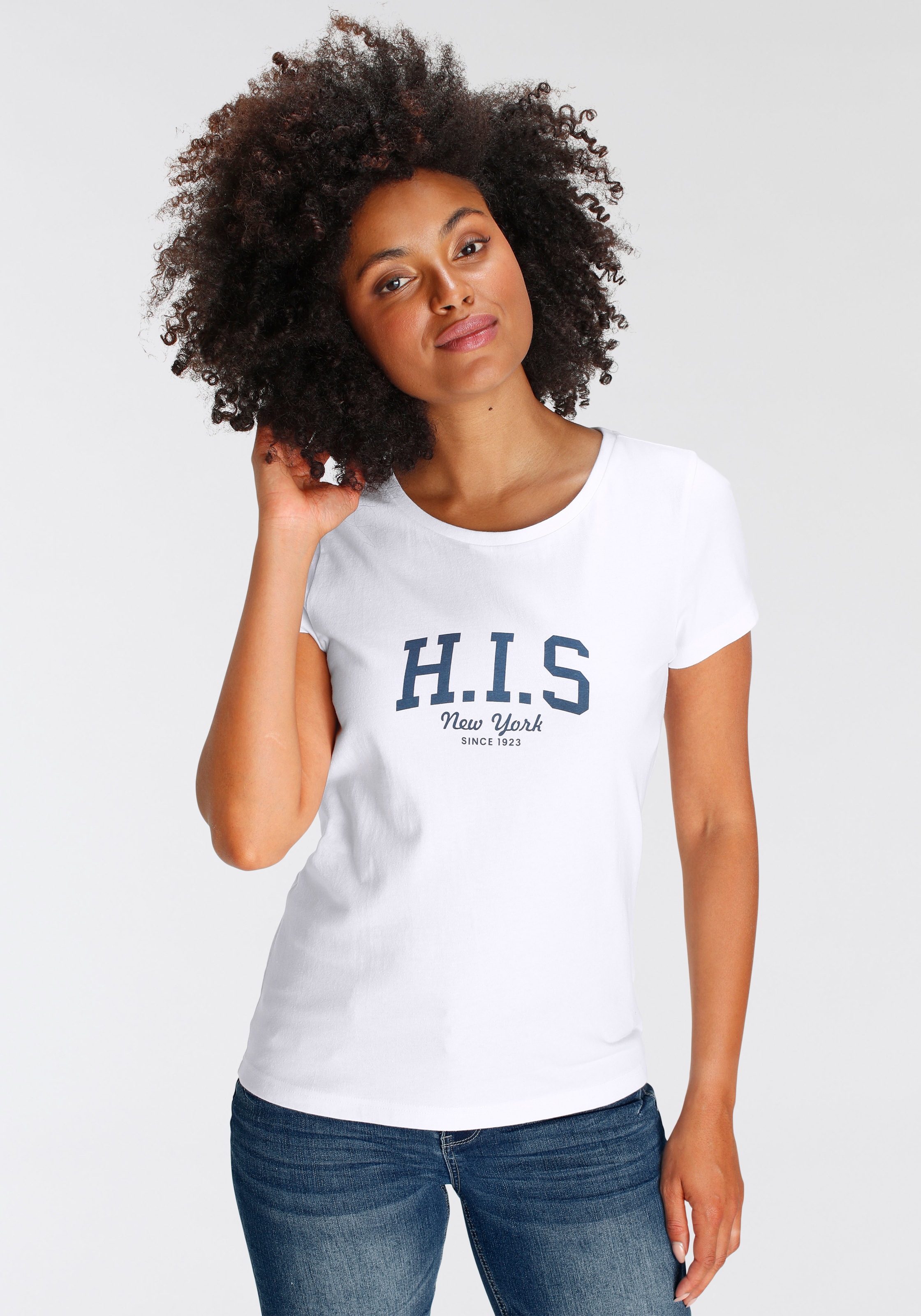 H.I.S T-Shirt, mit Logo-Print vorne kaufen | I'm walking