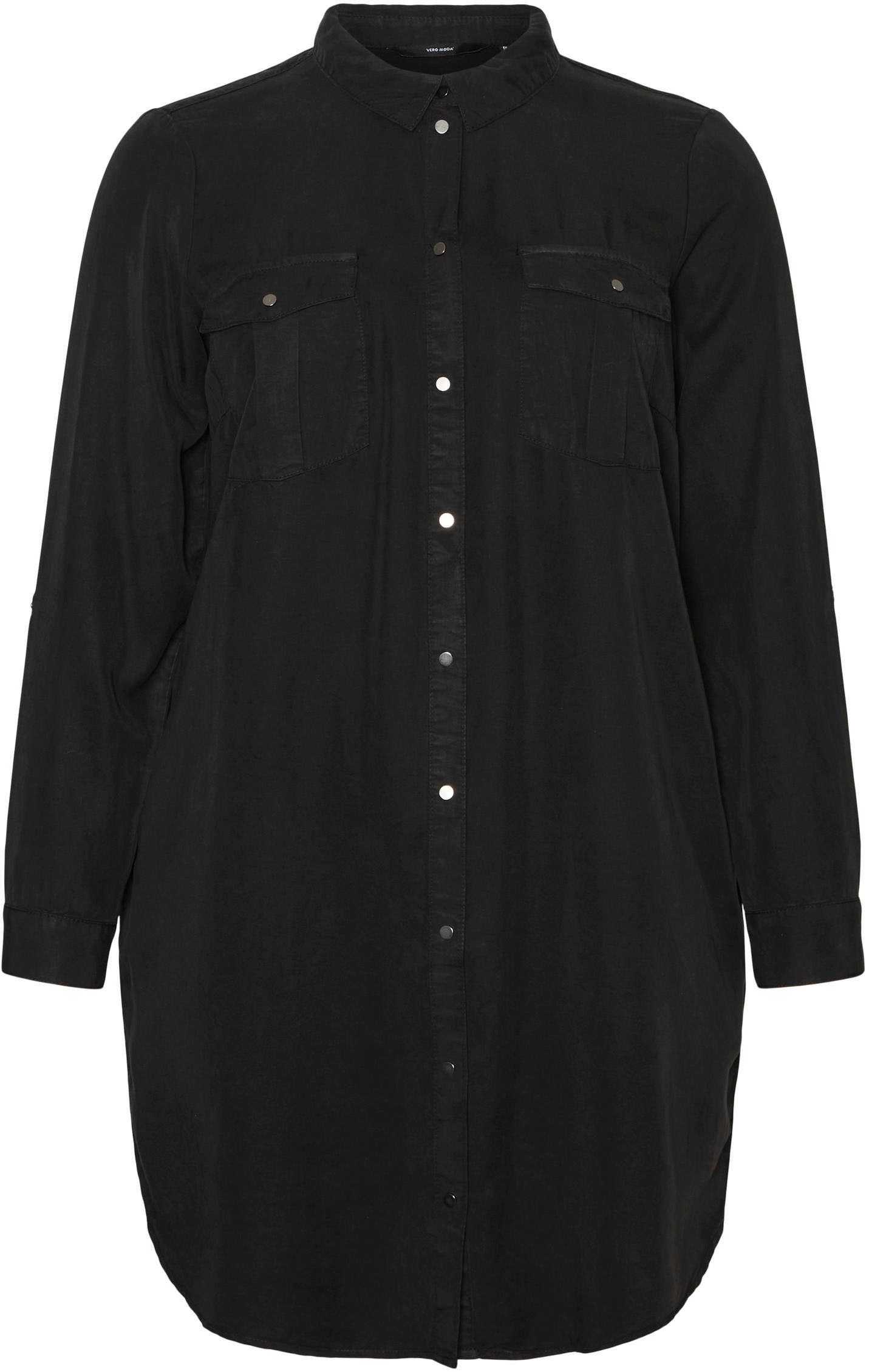 vero moda curve -  Jeanskleid "VMSILA LS SHORT DRESS MIX GA CURVE NOOS"