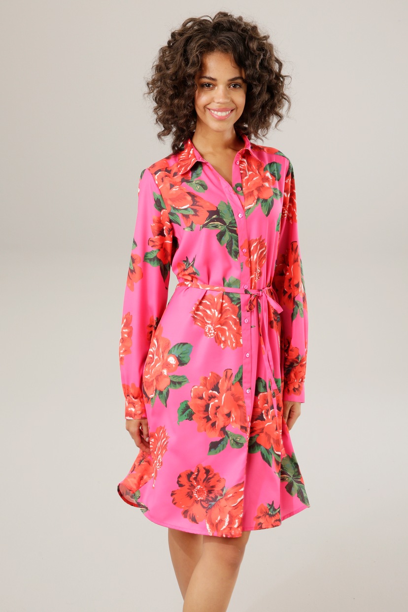 Aniston CASUAL Blusenkleid, Druck mit bestellen farbenfrohem, graphischem