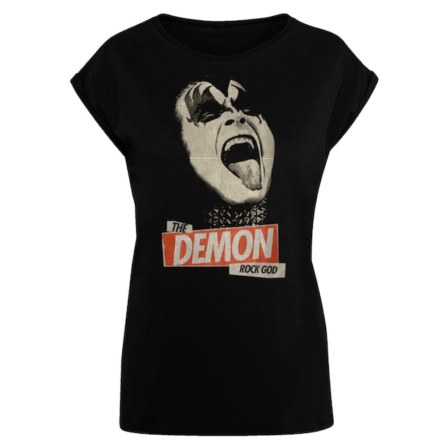 F4NT4STIC T-Shirt »Kiss Hard Rock Band Demon«, Premium Qualität | I'm  walking