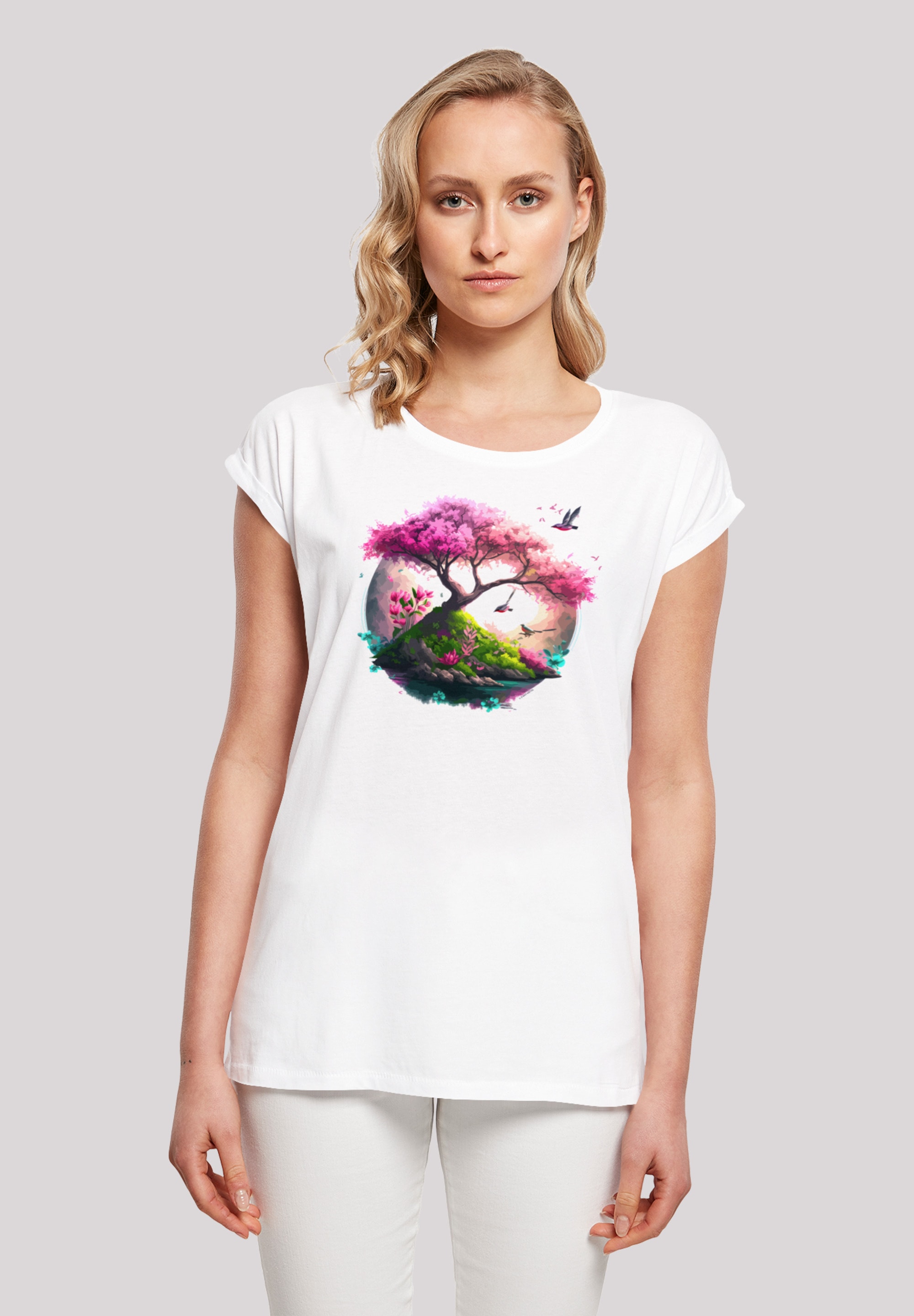 »Kirschblüten T-Shirt F4NT4STIC Baum«, bestellen Print