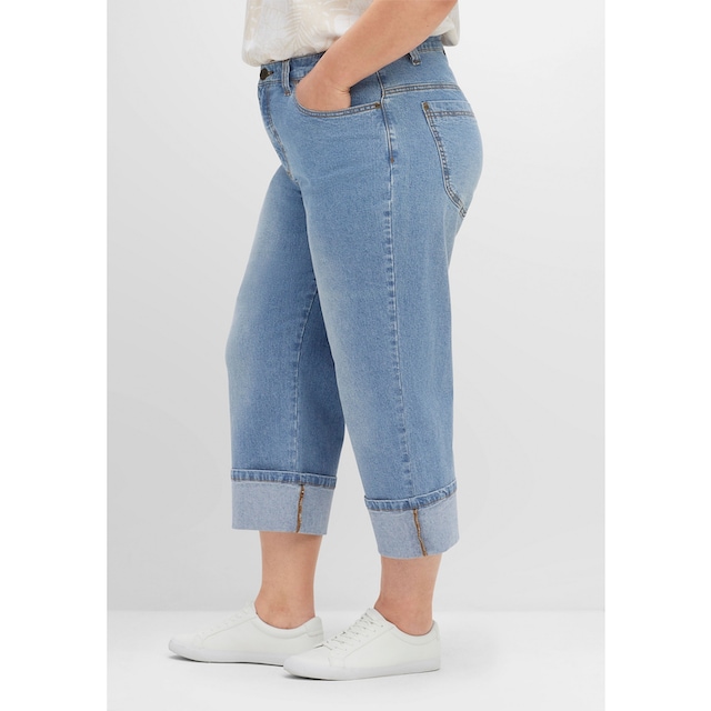 kaufen 3/4-Jeans Sheego mit Größen«, Dad-Stil im »Große weiter Beinform