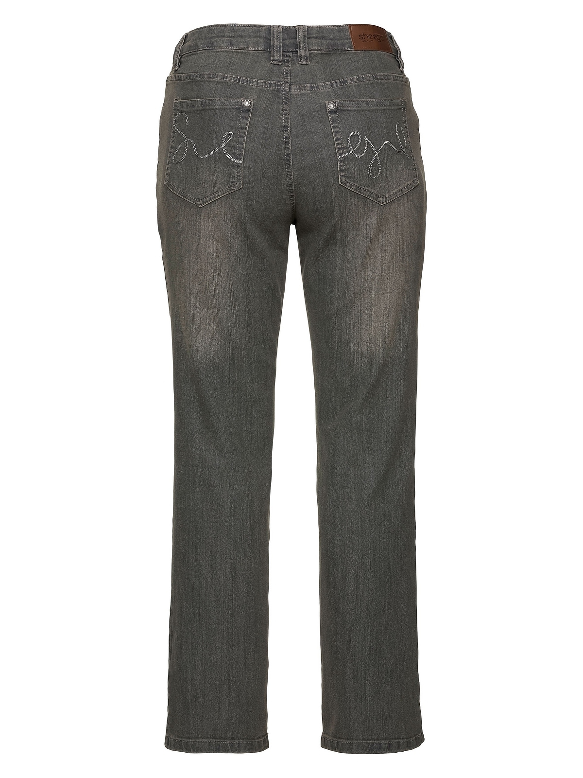 5-Pocket-Form, walking Sheego mit I\'m Größen«, | online in Used-Effekten Bootcut-Jeans »Große