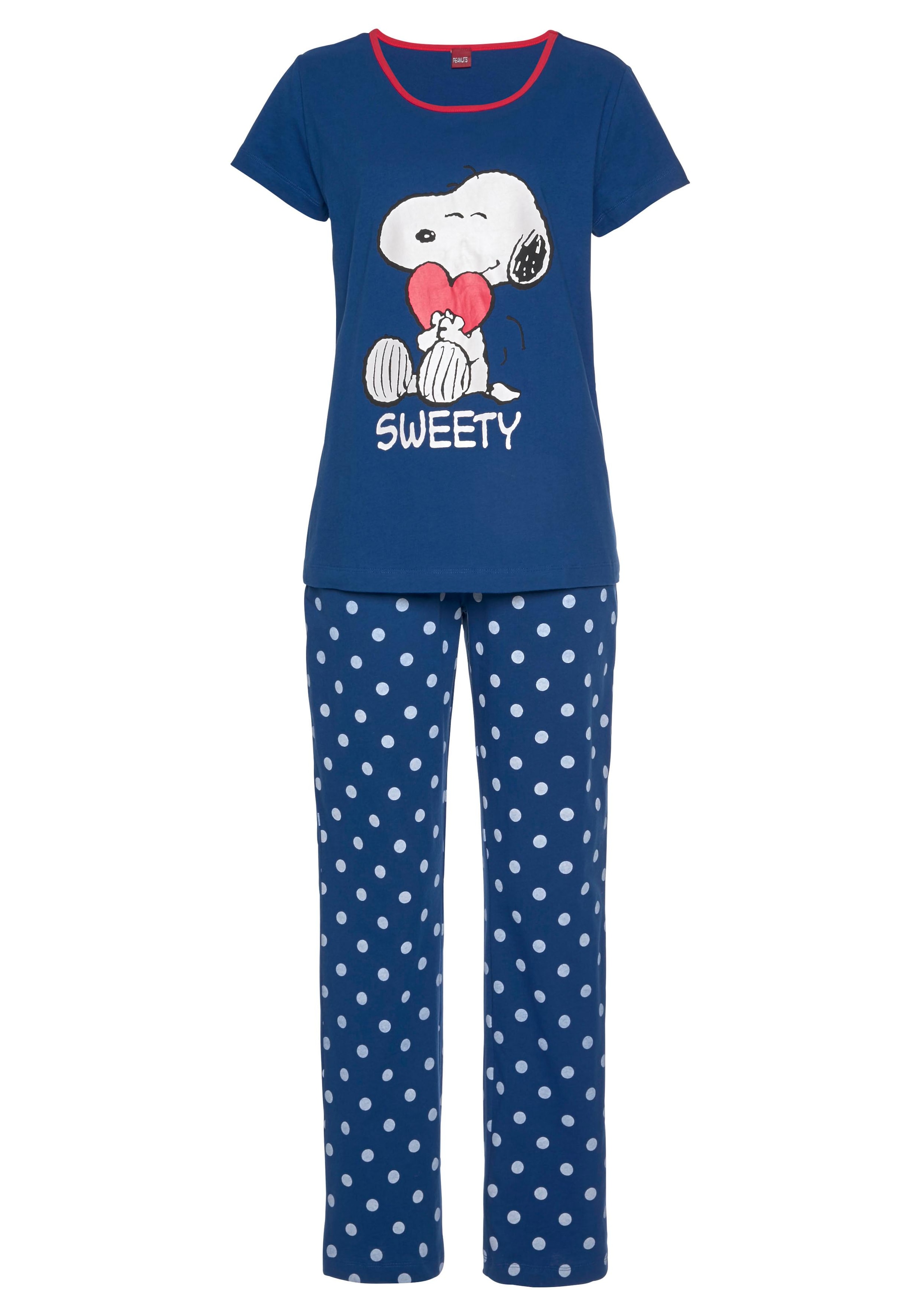 Peanuts Pyjama, (2 tlg., bestellen Snoopy-Druck auf 1 Stück), und Pünktchen-Hose & mit Wäsche Rechnung