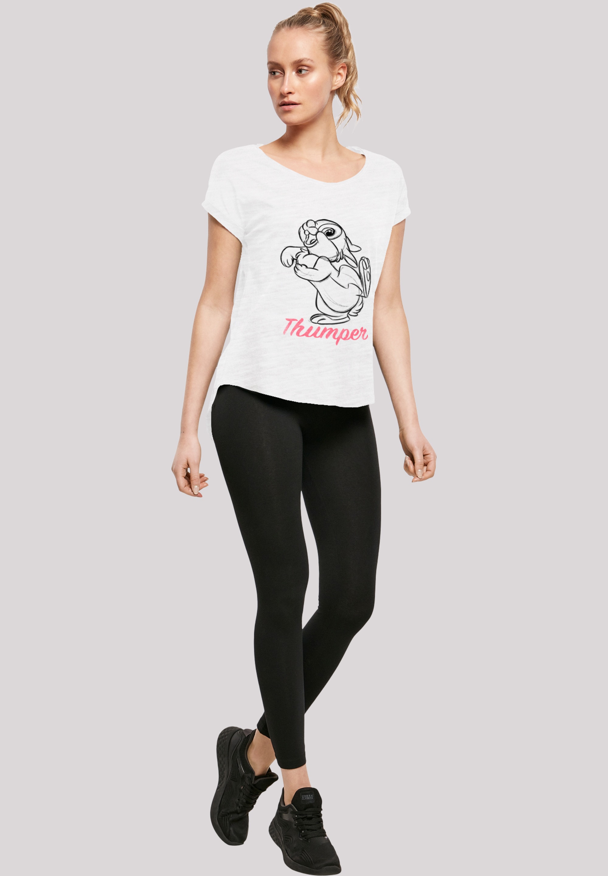 Zeichnung«, Bambi Damen,Premium F4NT4STIC walking Klopfer | Merch T-Shirt ,Lang,Longshirt,Bedruckt »Disney I\'m kaufen Line