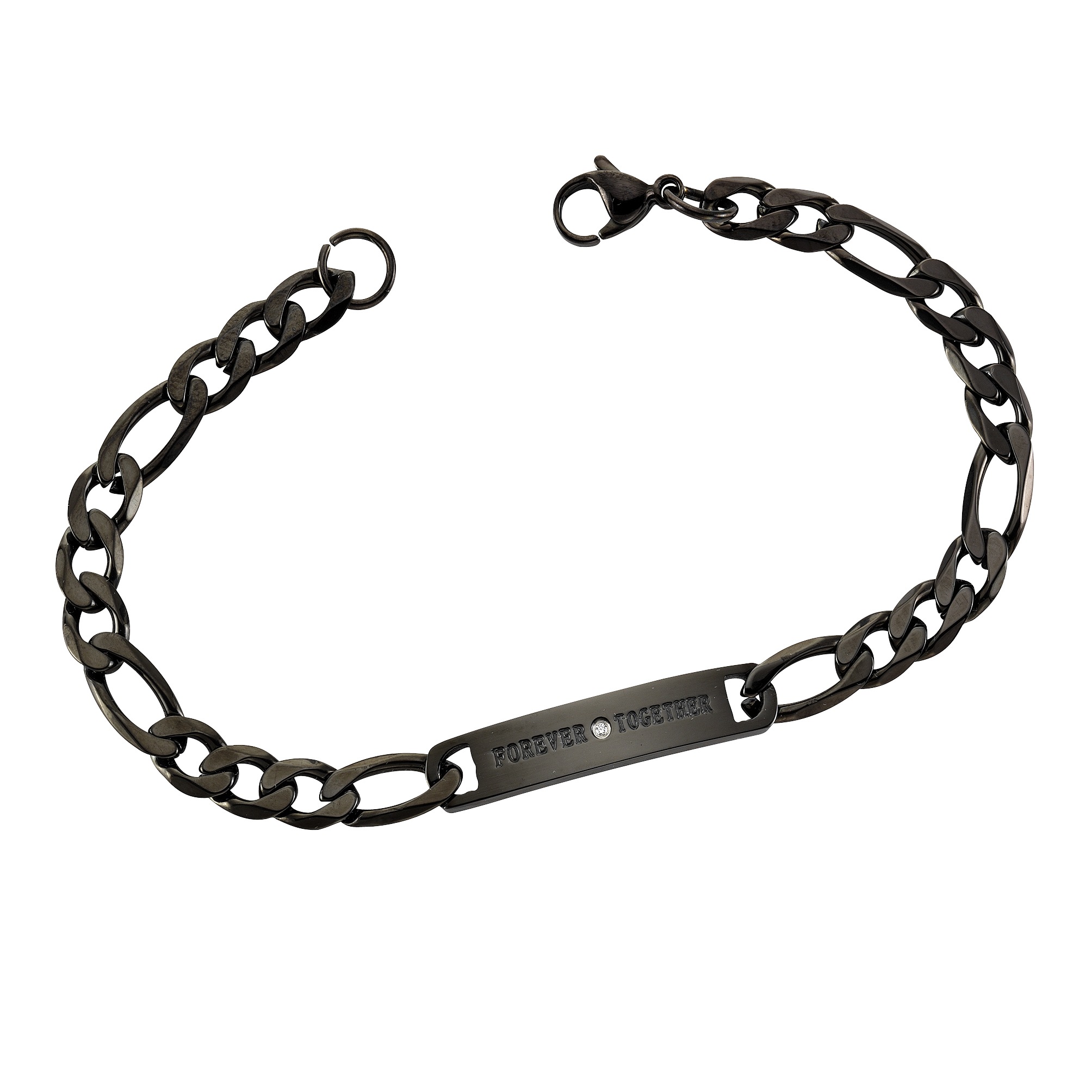 Zeeme Armband »Edelstahl Armband PartnerID 20,5cm schwarz« online kaufen |  I'm walking