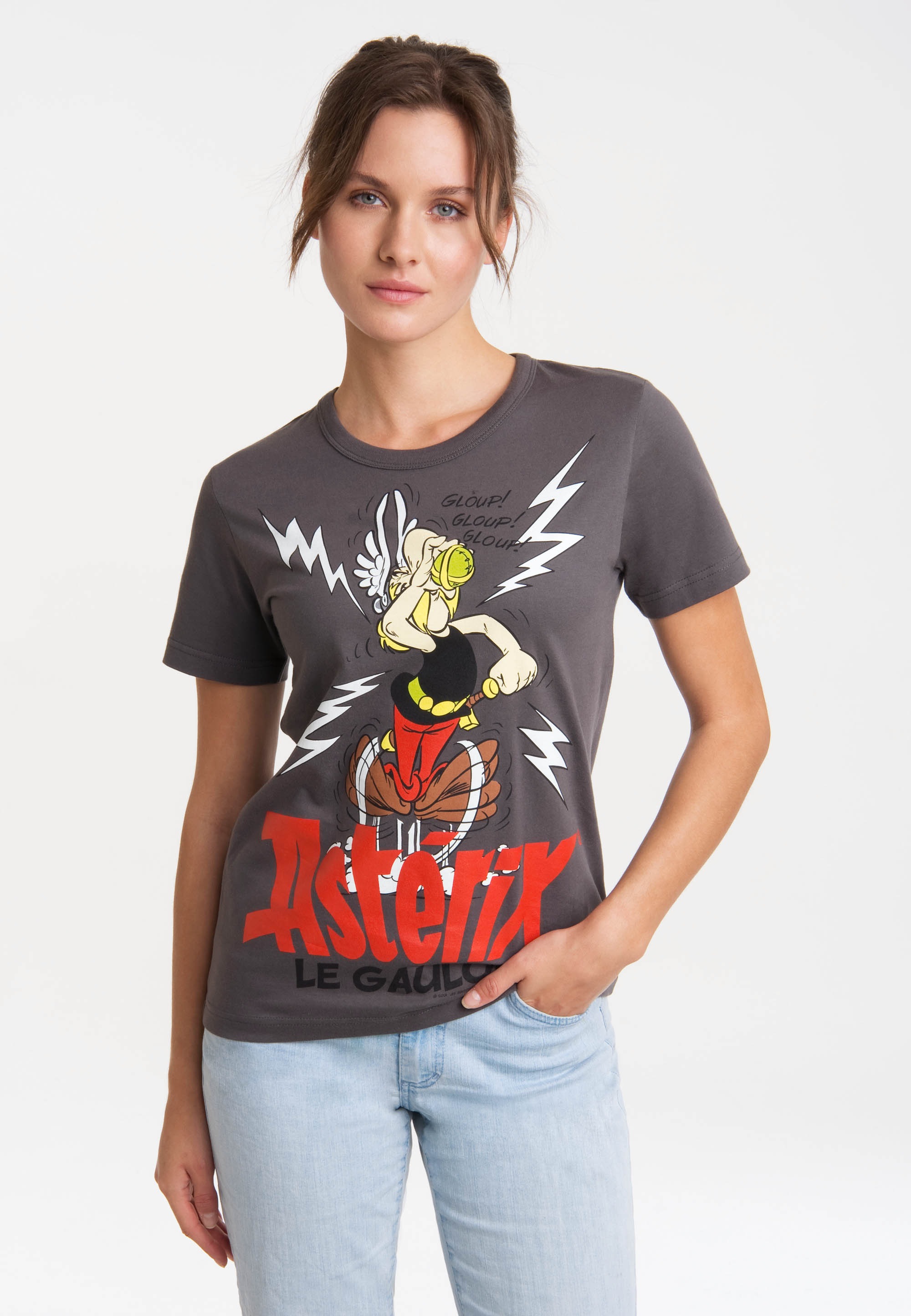 - der T-Shirt Print mit shoppen lizenziertem Asterix«, Gallier »Asterix LOGOSHIRT