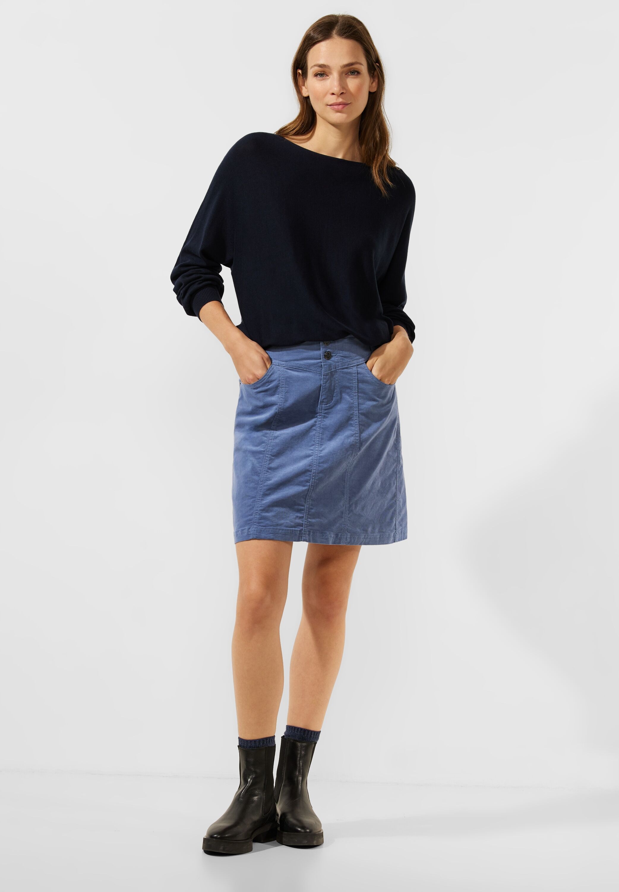 Stretchanteil Baumwolle mit ONE walking Minirock, aus | STREET kaufen I\'m online