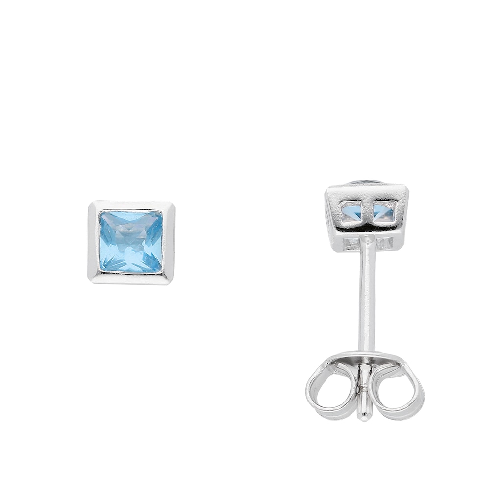 Adelia´s Paar Ohrhänger 925 Silber Ohrringe Ohrstecker mit Zirkonia Silberschmuck für Damen