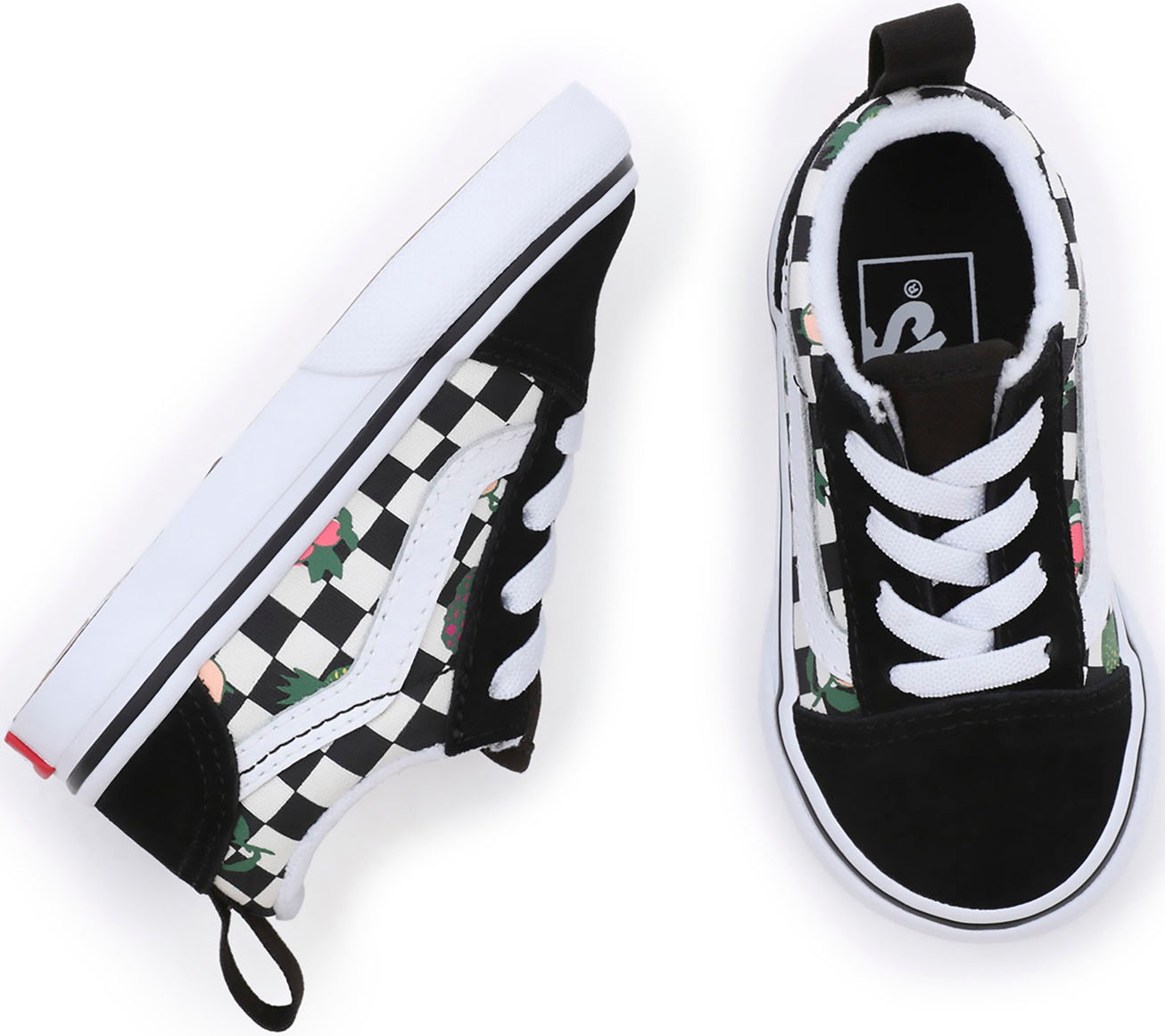 Vans old skool checkered lace sale