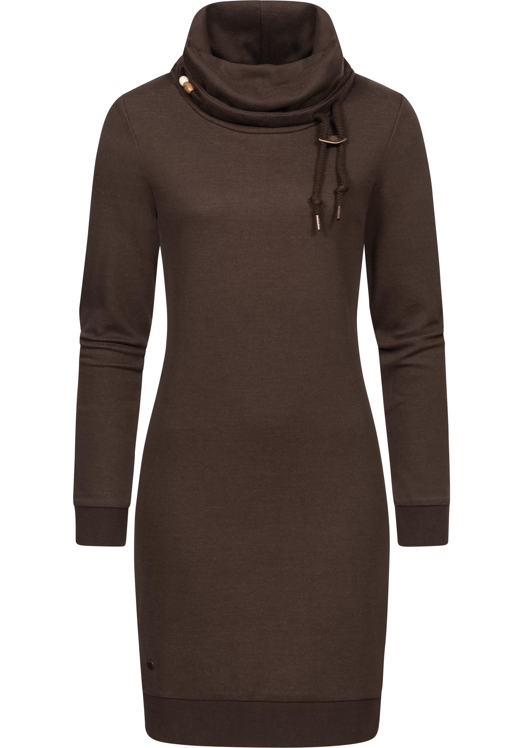 Ragwear Sweatkleid »Chloe Solid«, stylisches Langarmkleid mit Ethnomuster kaufen