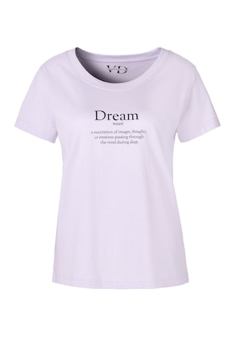 Vivance Dreams Pyjamaoberteil, mit Statementdruck kaufen