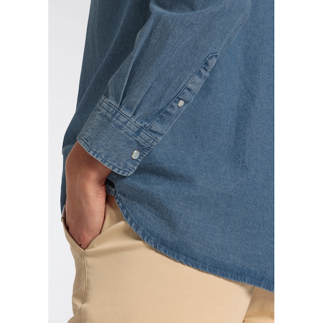 DELMAO Jeansbluse, im klassischen Stil online kaufen | I\'m walking