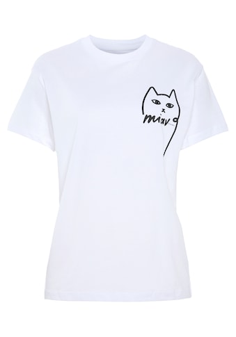 Mavi T-Shirt »CAT PRINTED TEE«, mit Katzen Frontdruck kaufen