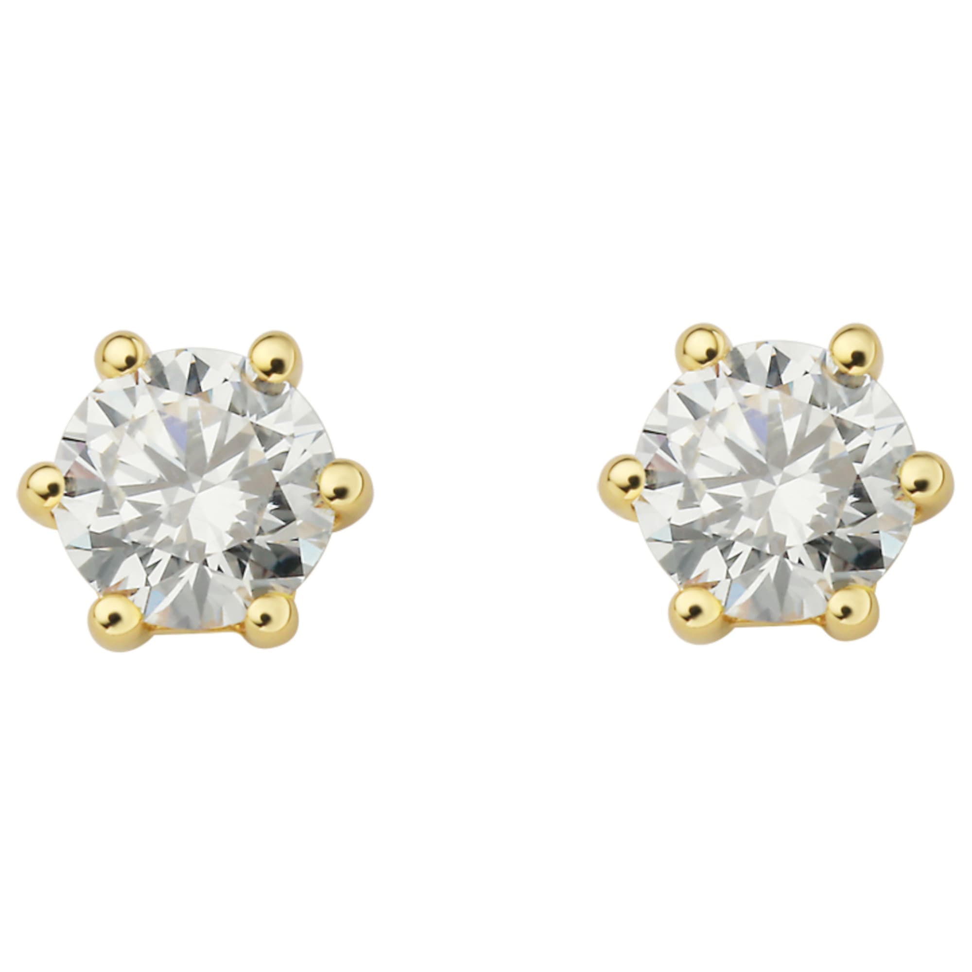 ONE ELEMENT Paar Ohrstecker »0.4 ct Diamant Brillant Ohrringe Ohrstecker  aus 585 Gelbgold«, Damen Gold Schmuck online kaufen | I\'m walking