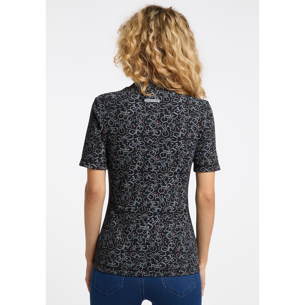 Ragwear T-Shirt »CLOUVER«, Cycling-Shirt mit Multicolor-Allover-Print