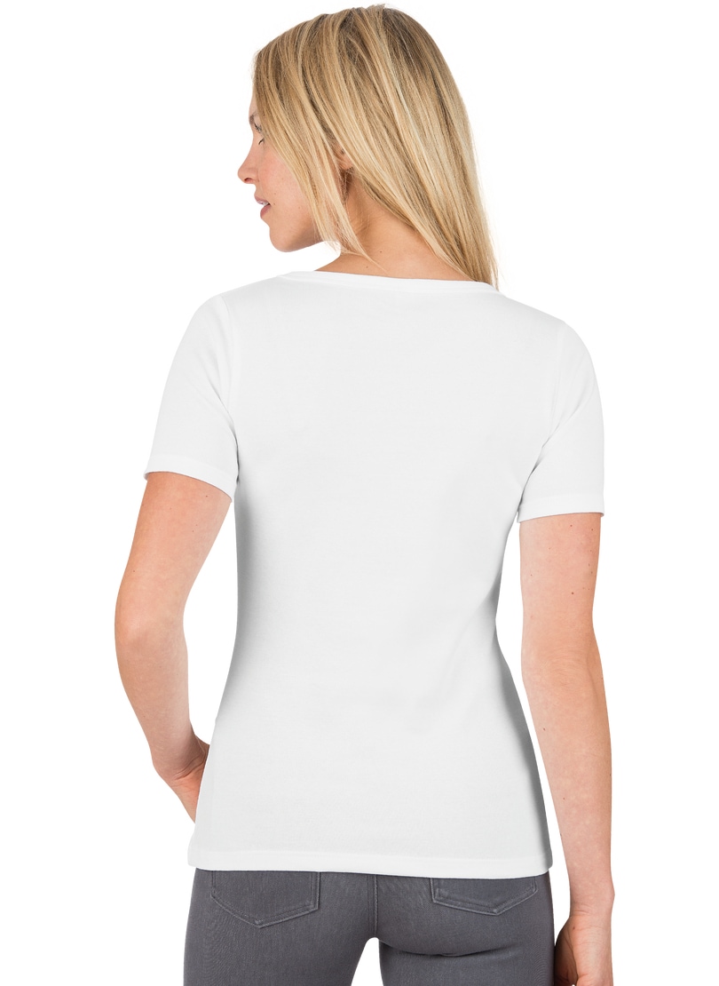 Trigema T-Shirt »TRIGEMA V-Shirt aus online Baumwolle/Elastan«